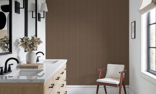 Tailor's Pin Stripe, Bear Brown