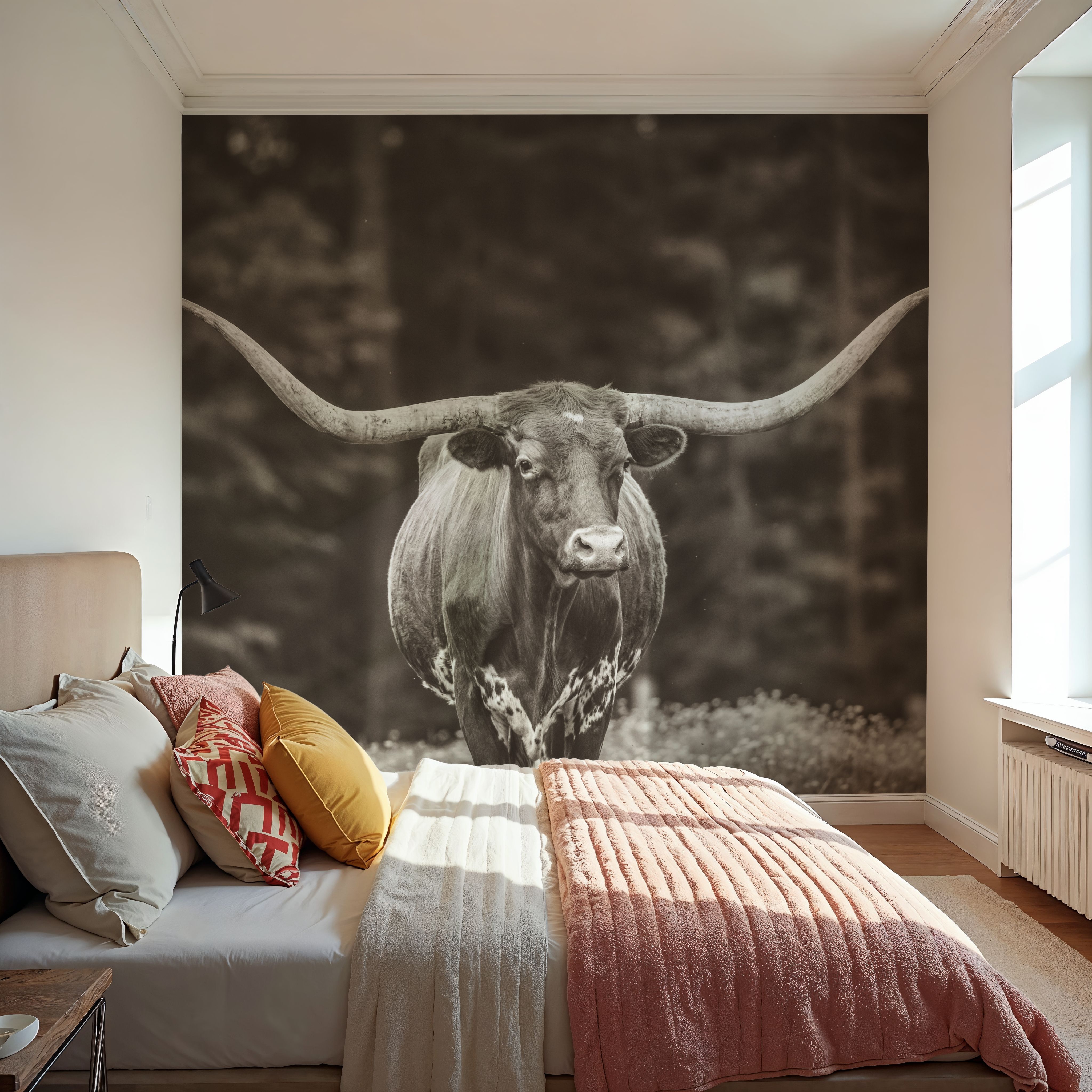 Longhorn Flowers Sepia