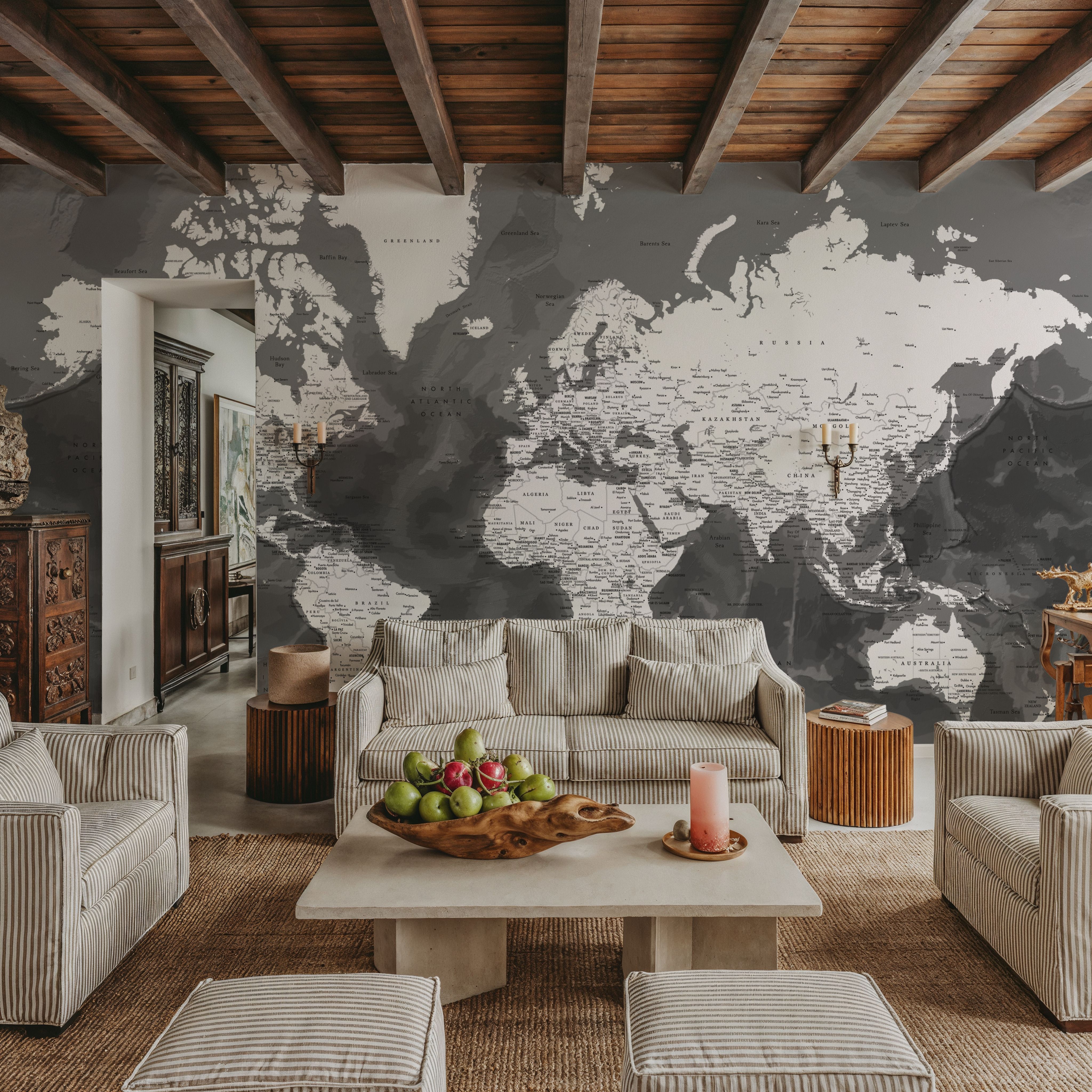 World Map Cities - Olson