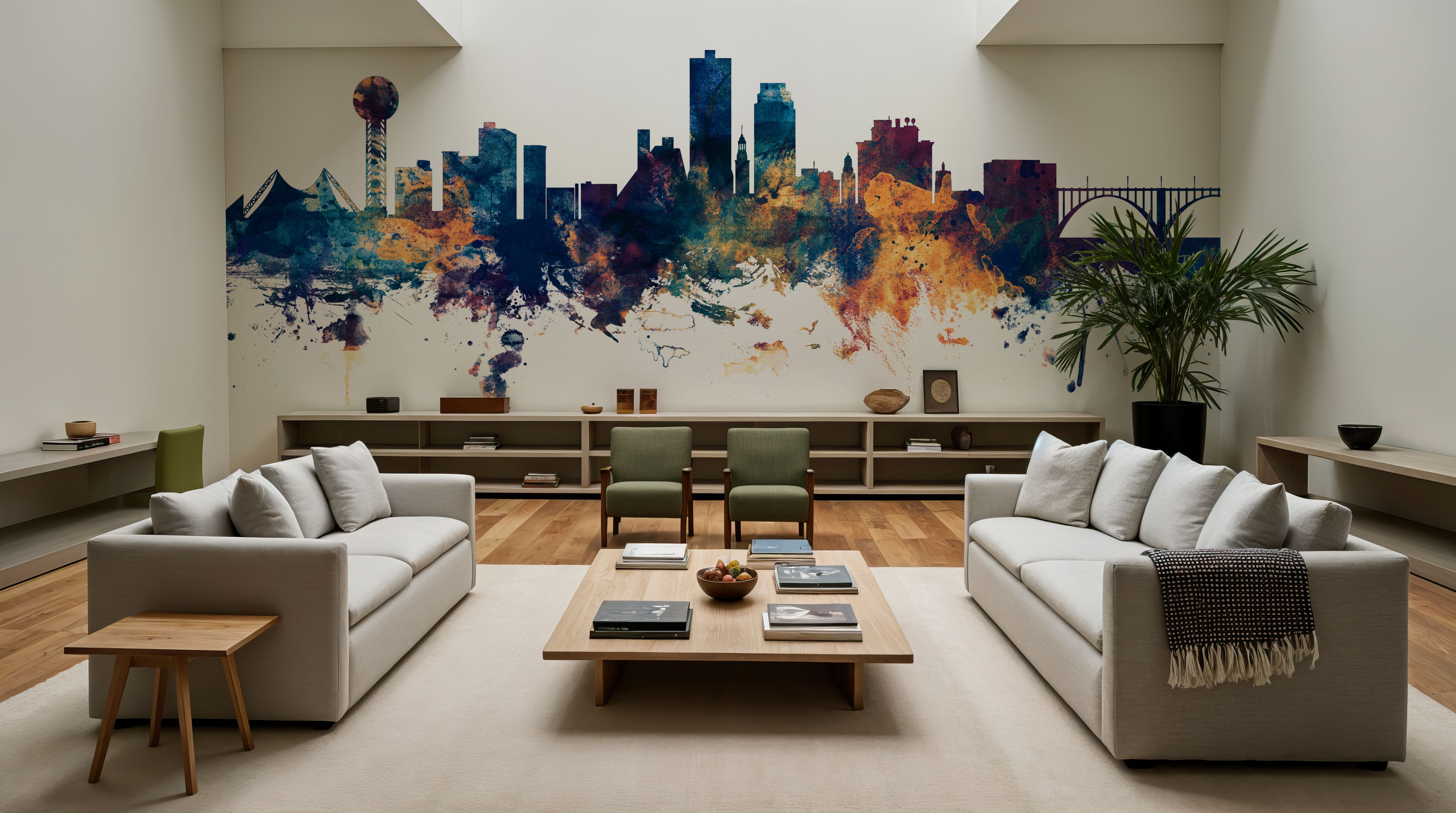 Knoxville Tennessee Skyline Blue & Bronze