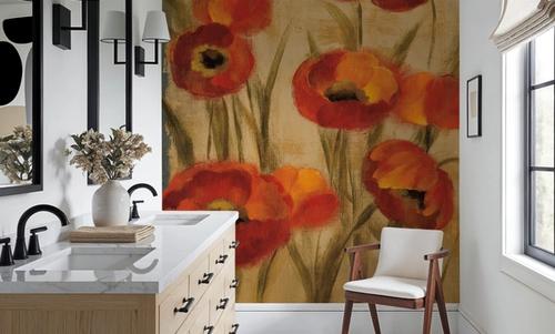 Ikat Floral Tapestry