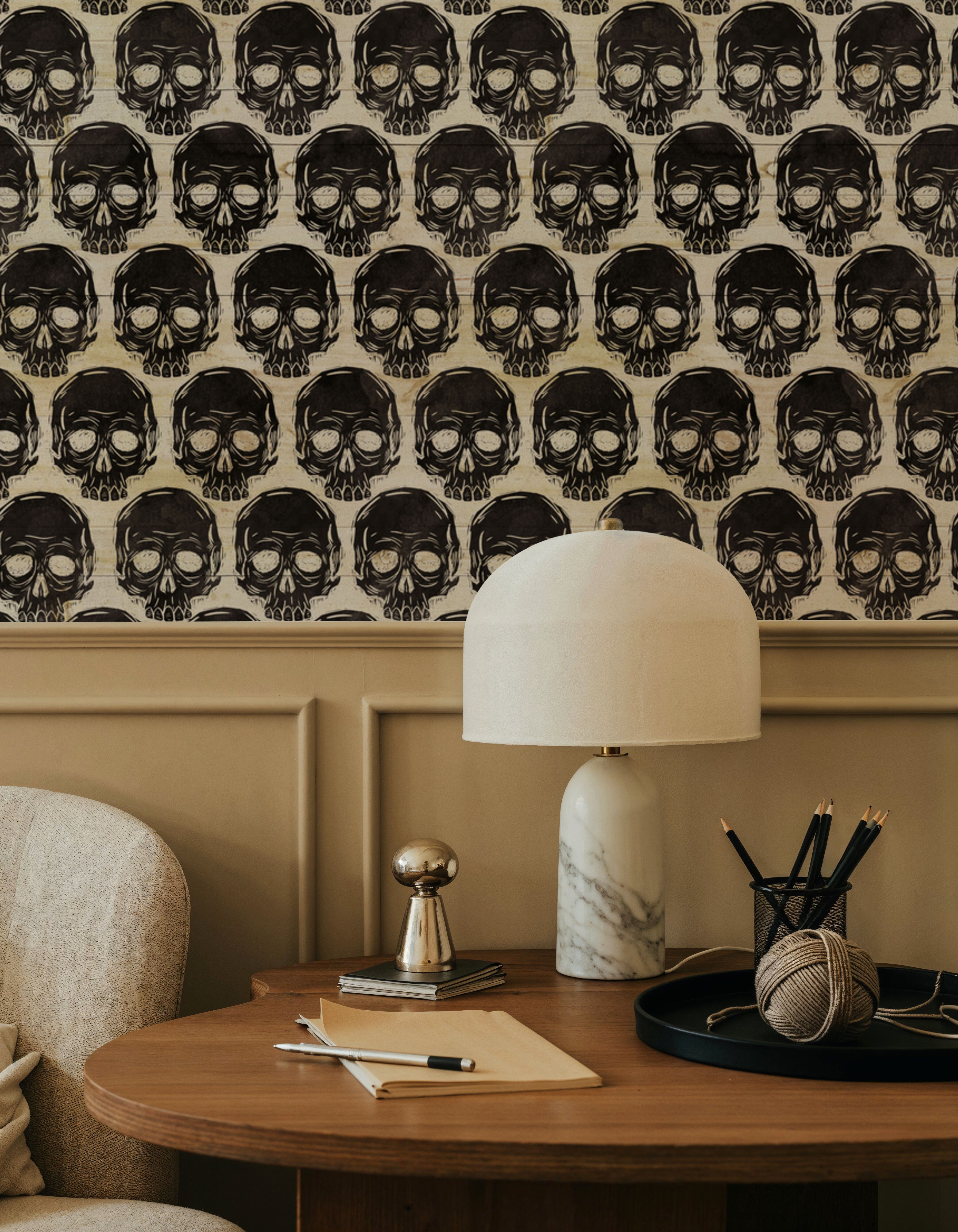 Skulls Everywhere Black