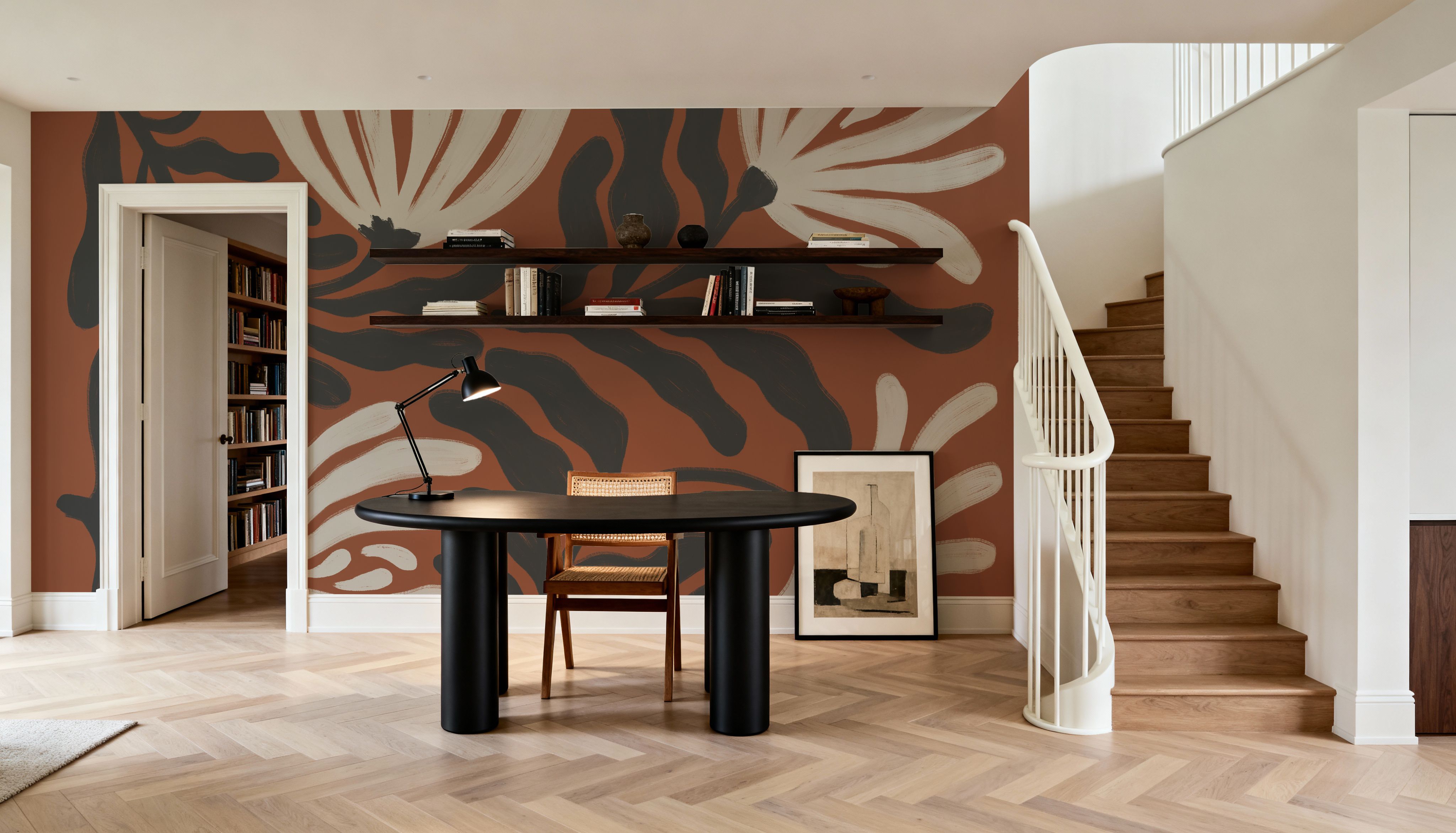 Simple Petals I Brown