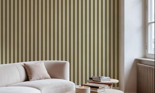 Ticking Awning Stripes, Khaki
