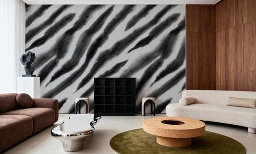 Watercolor Tiger Stripes, Zebra