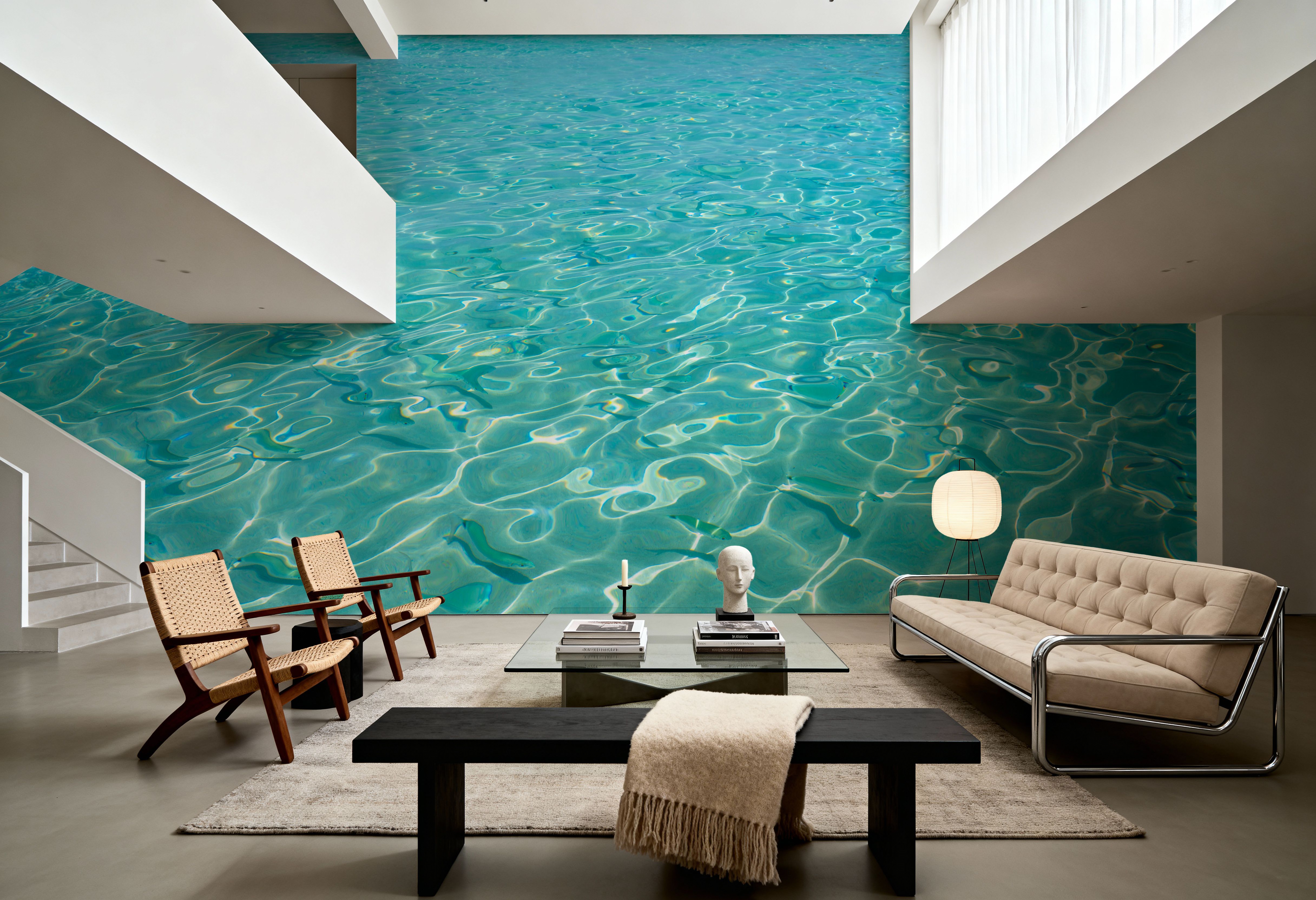 Aquamarine Shimmer, Tapeten