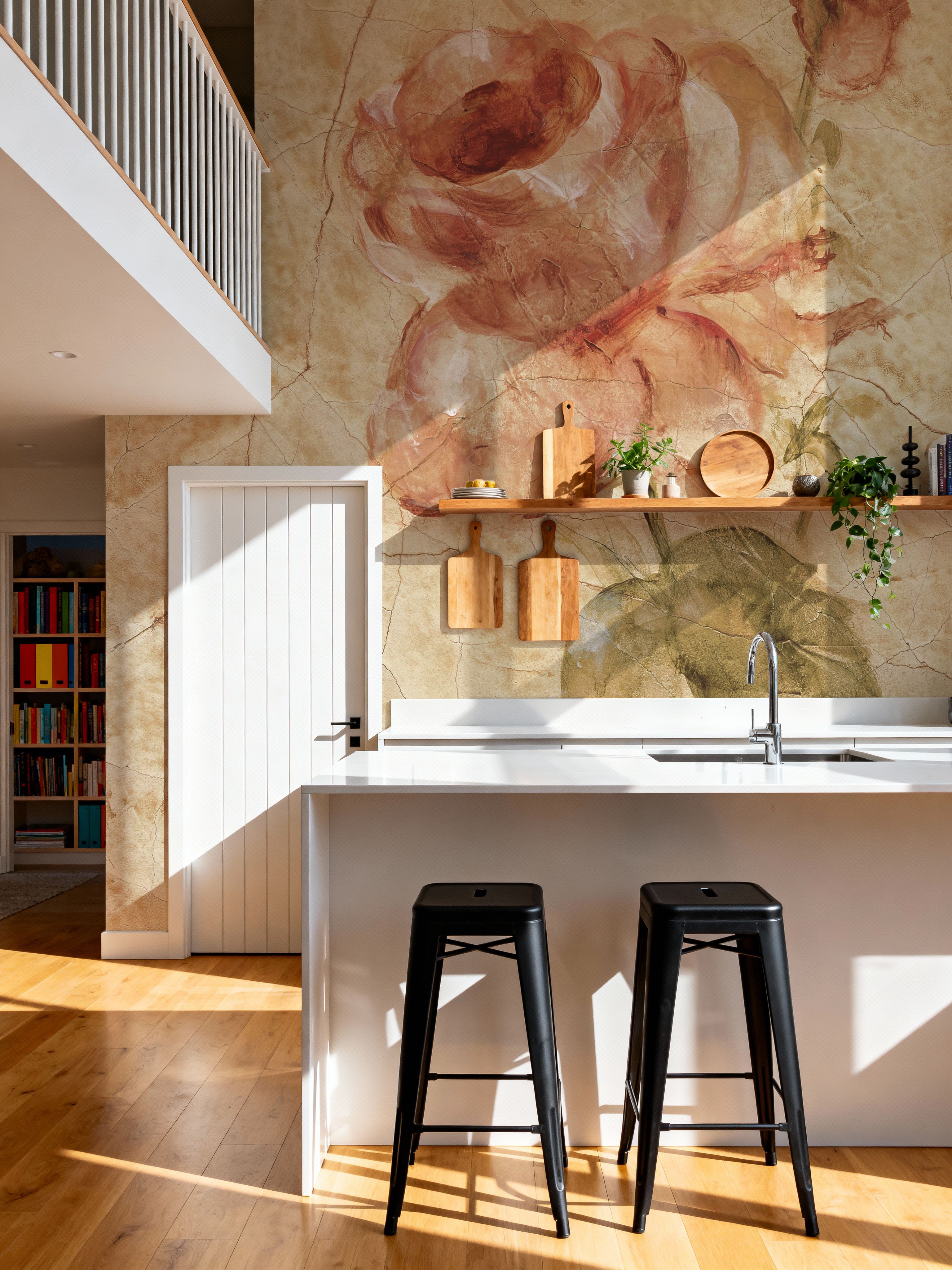 Rose on Cracked Linen