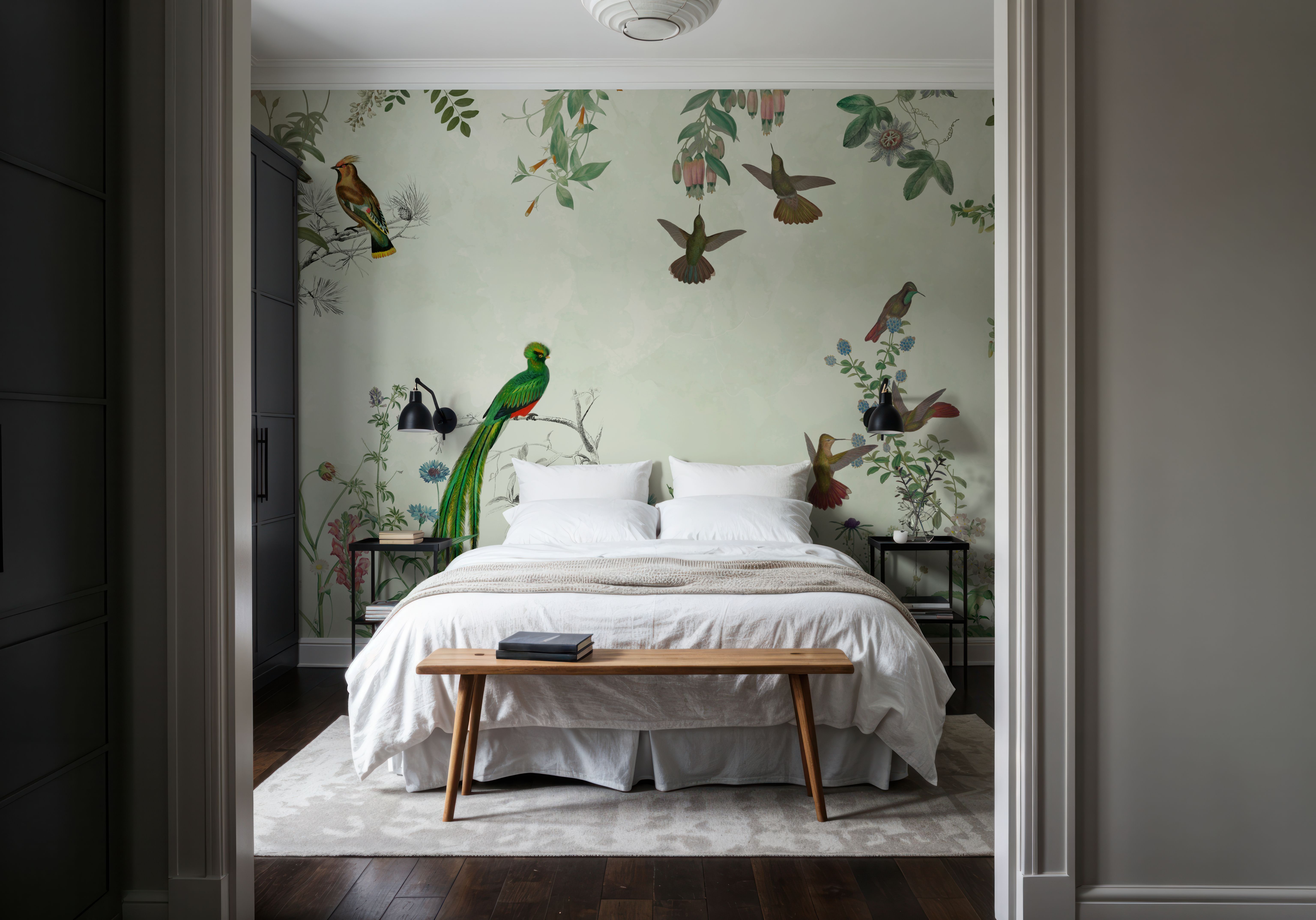 Fields of Birds and Flowers, Tapeten