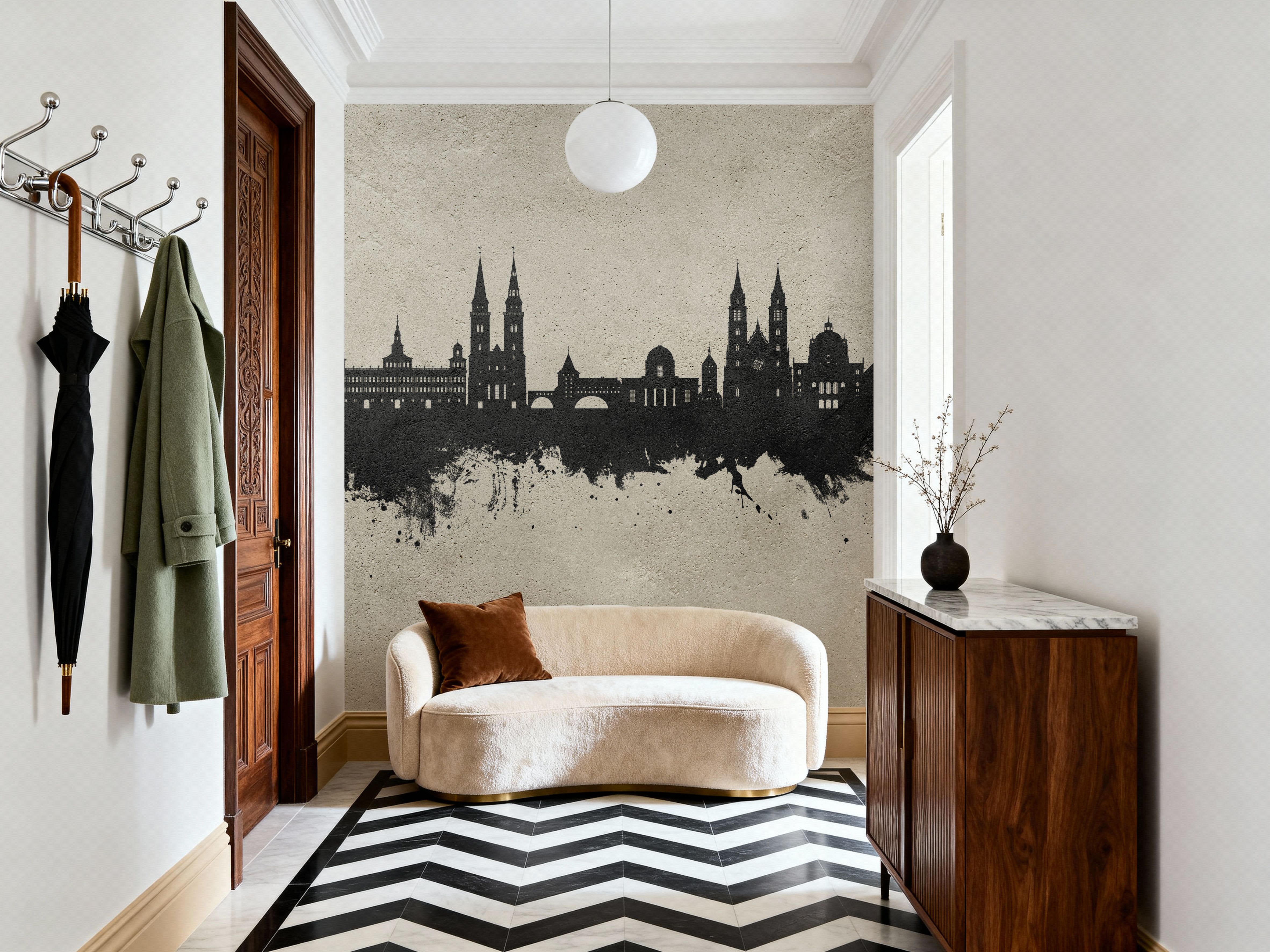 Nürnberg Germany Skyline Concrete