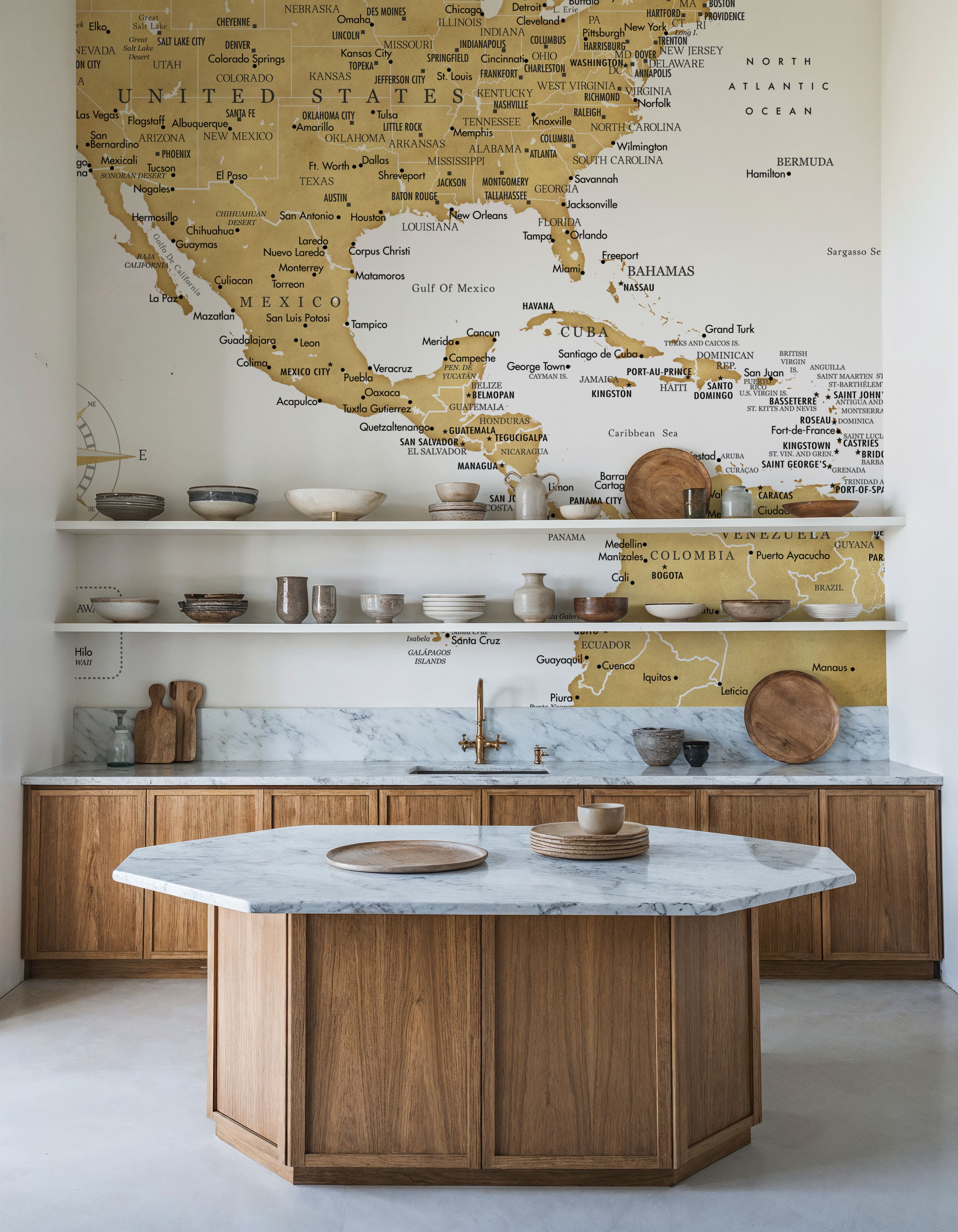 US Mexico Caribbean Map - Rosie