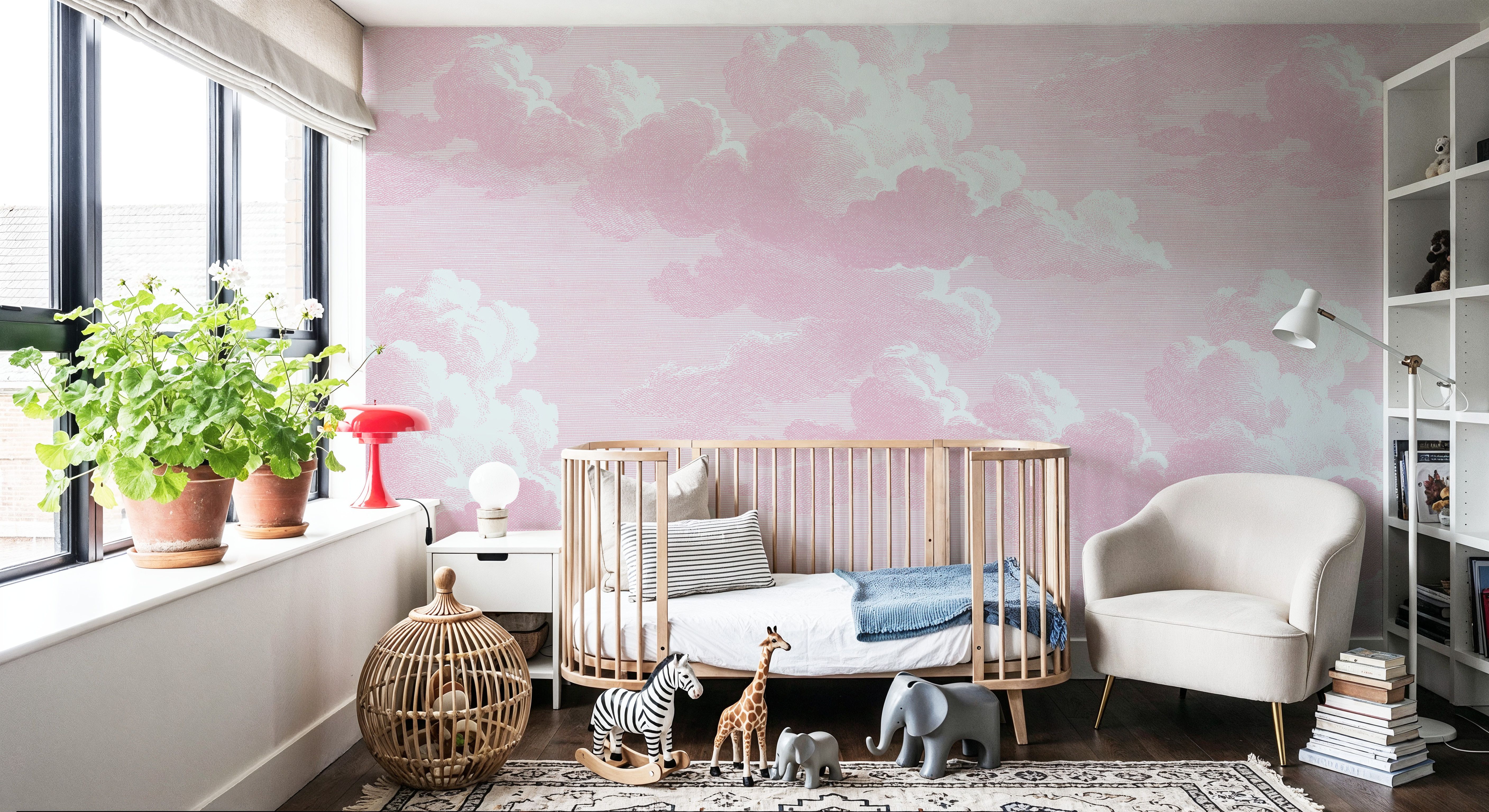 Intaglio Clouds, Blush Pink