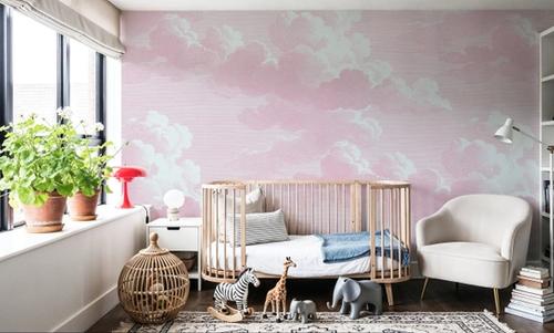 Intaglio Clouds, Blush Pink