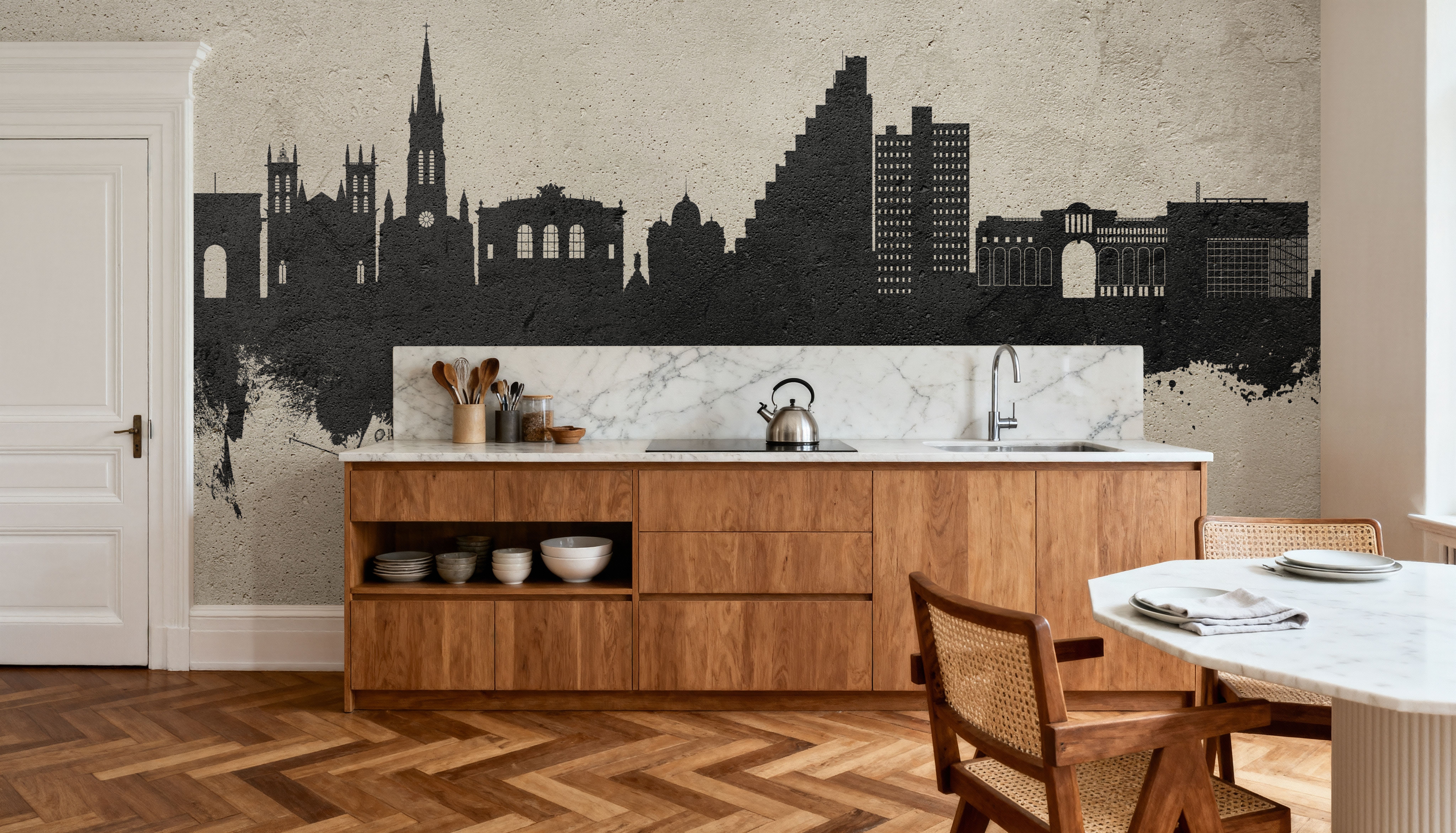 Montpellier Skyline Concrete, Carte da parati