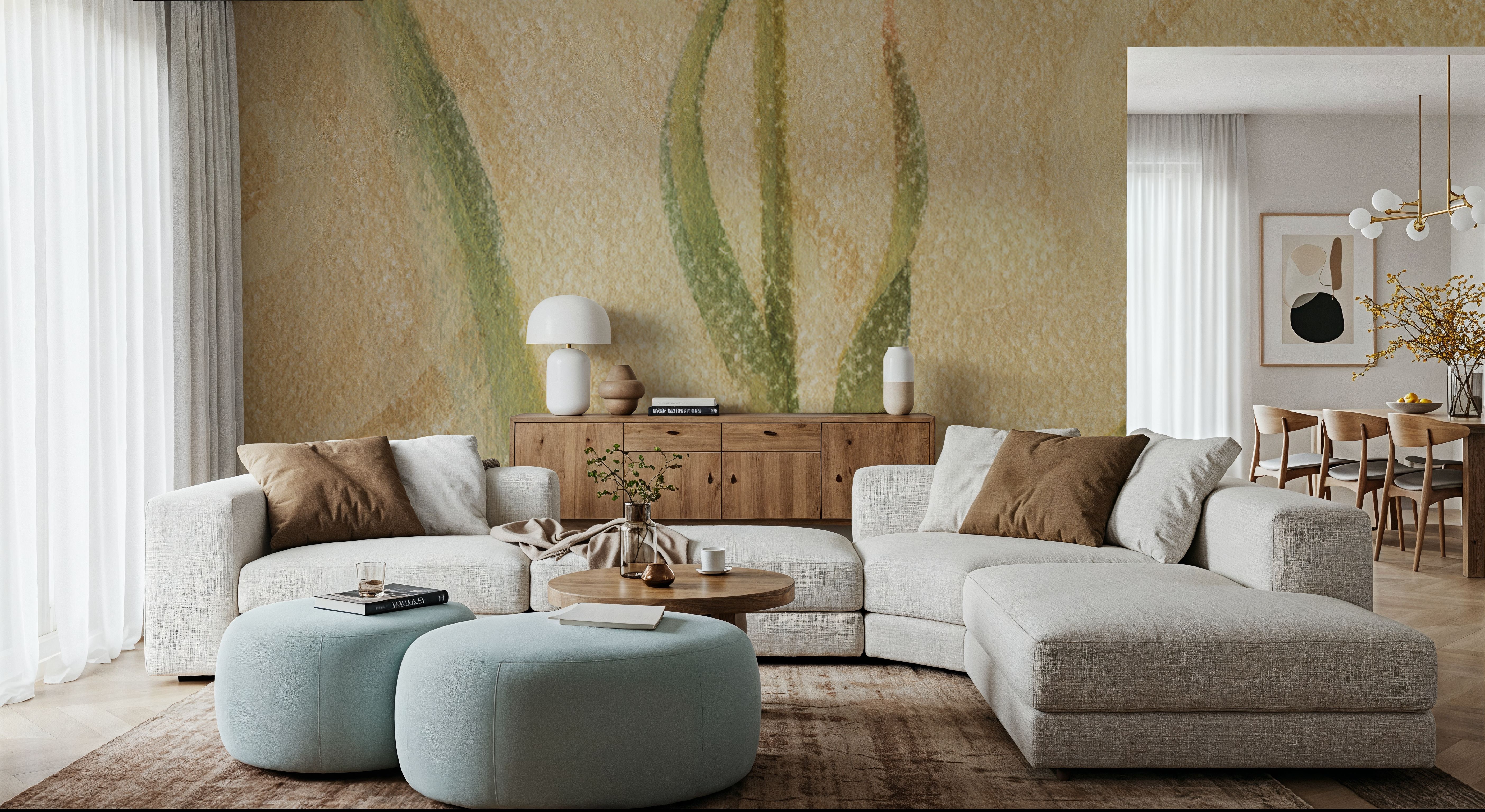 Vintage Tulip in Glass Vase