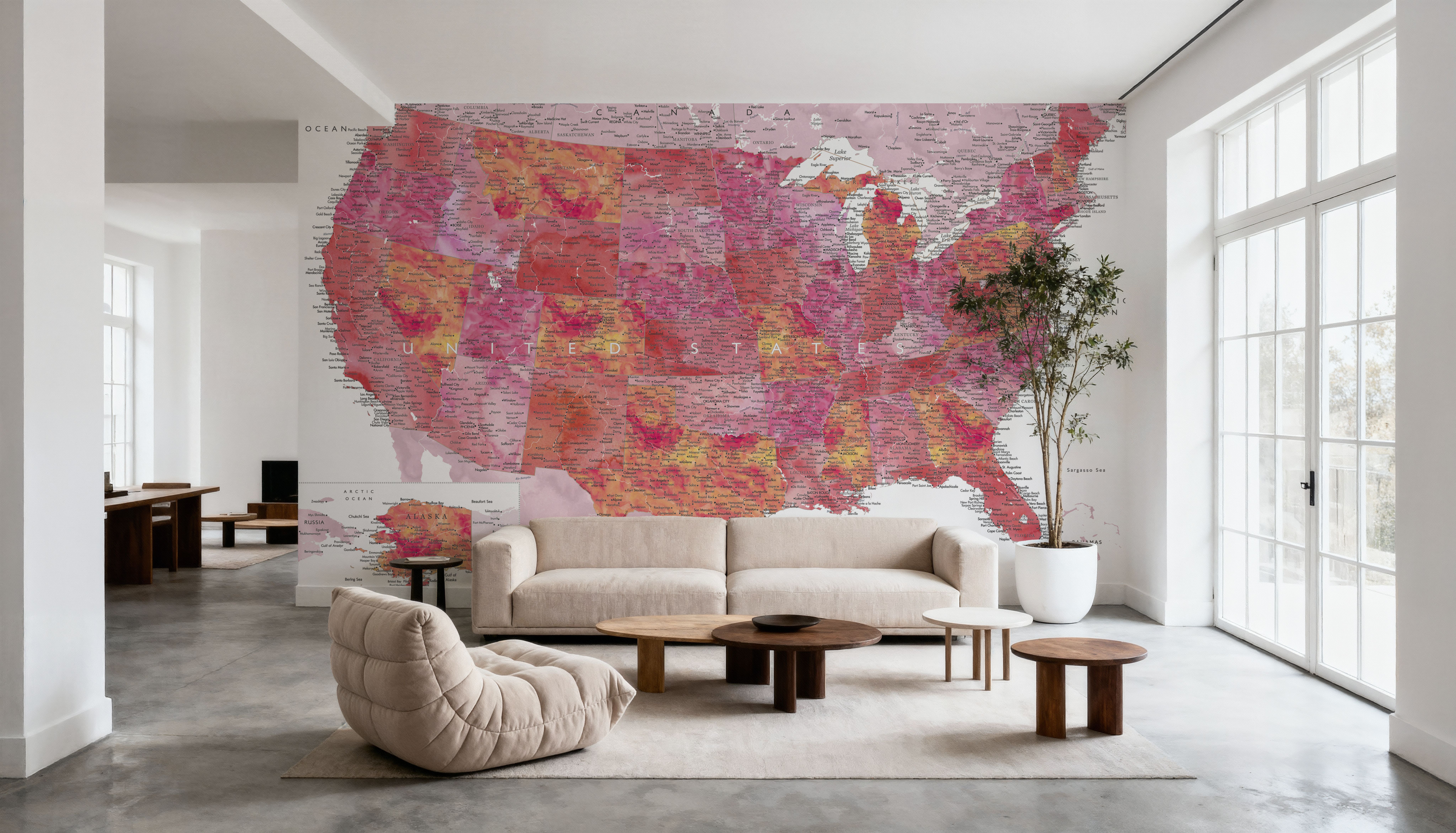 US Map Detailed - Tatiana