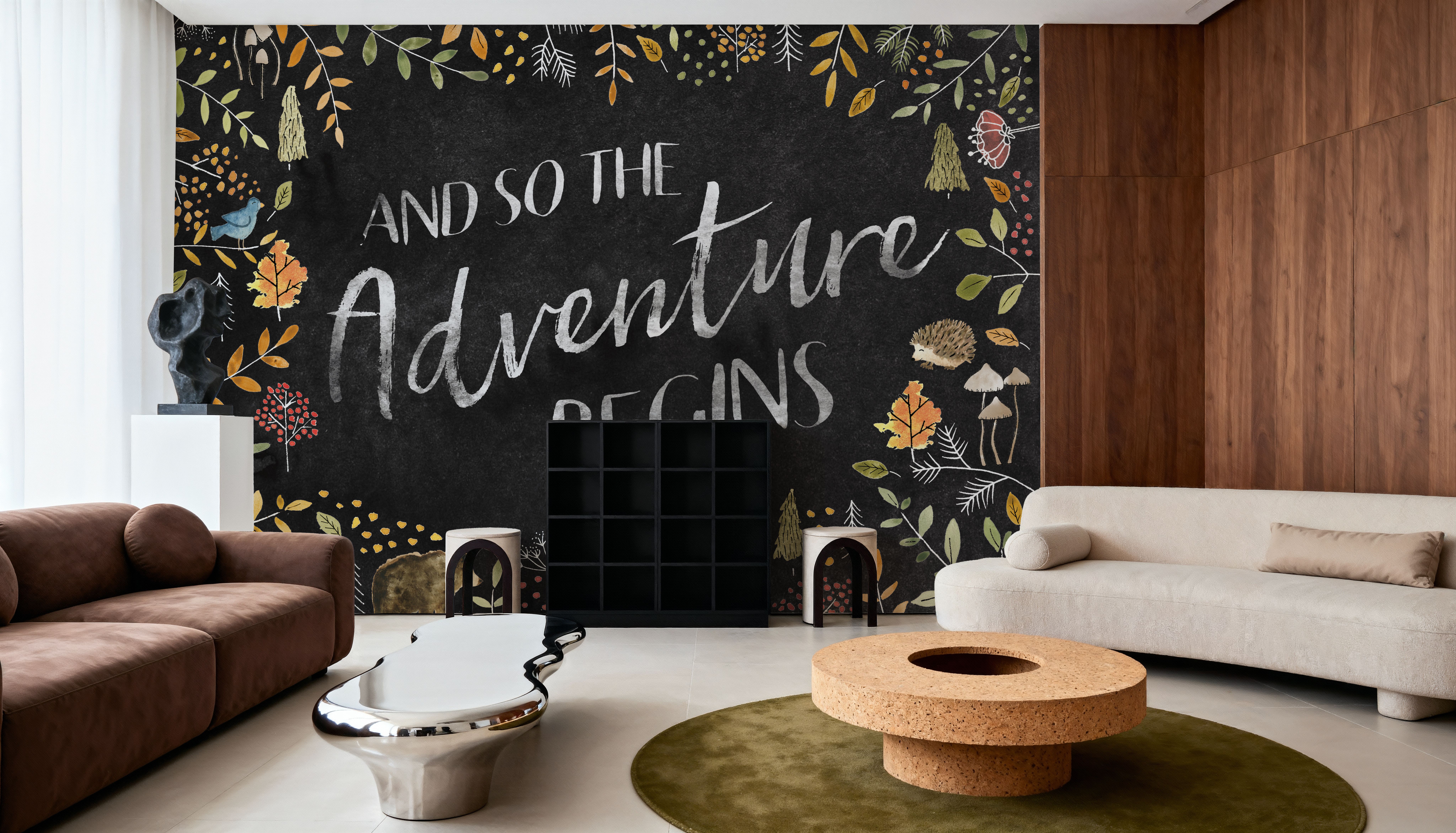 Woodland Whimsy I Black