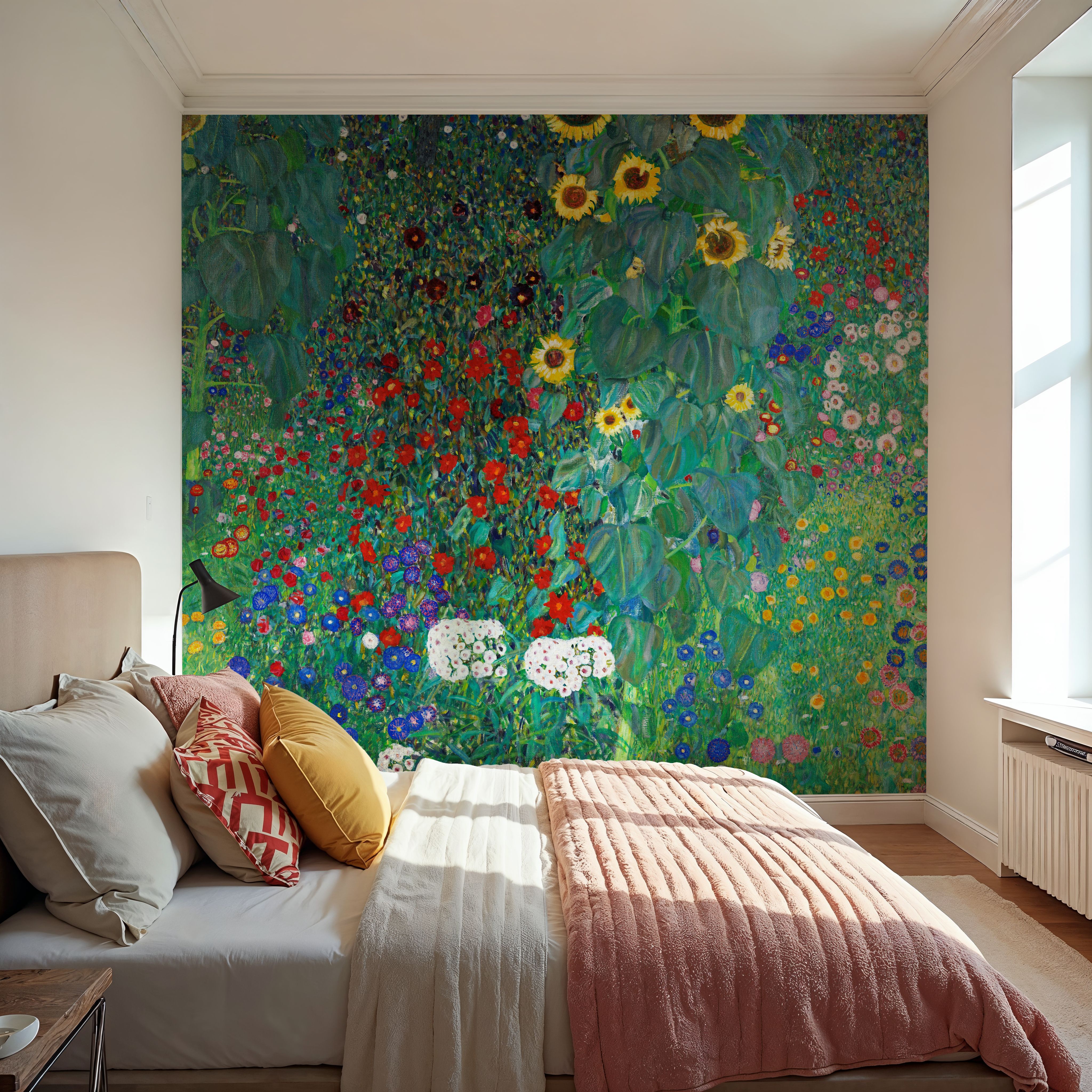 Farm Garden with Sunflowers 