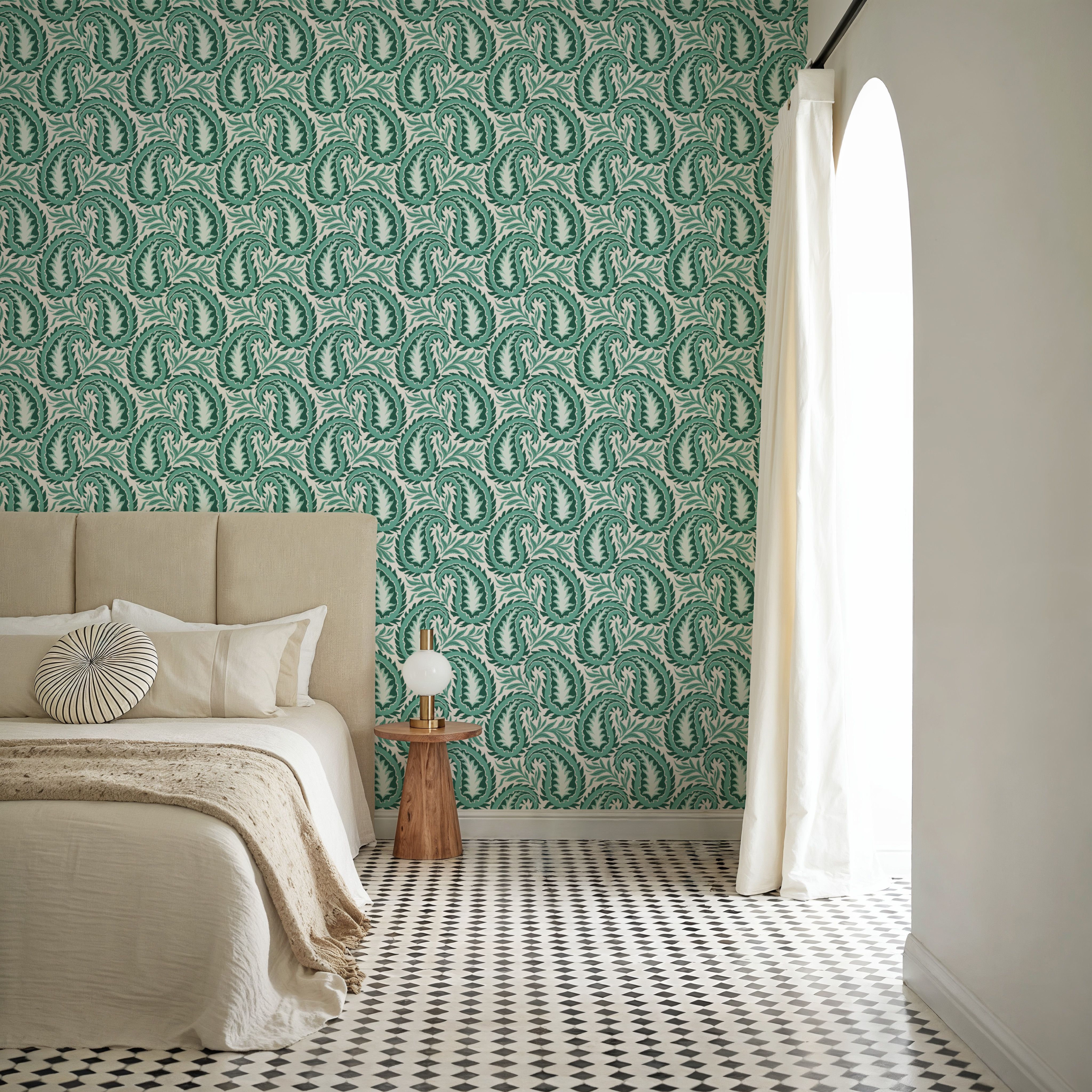 Botanical Paisley, Turqouise