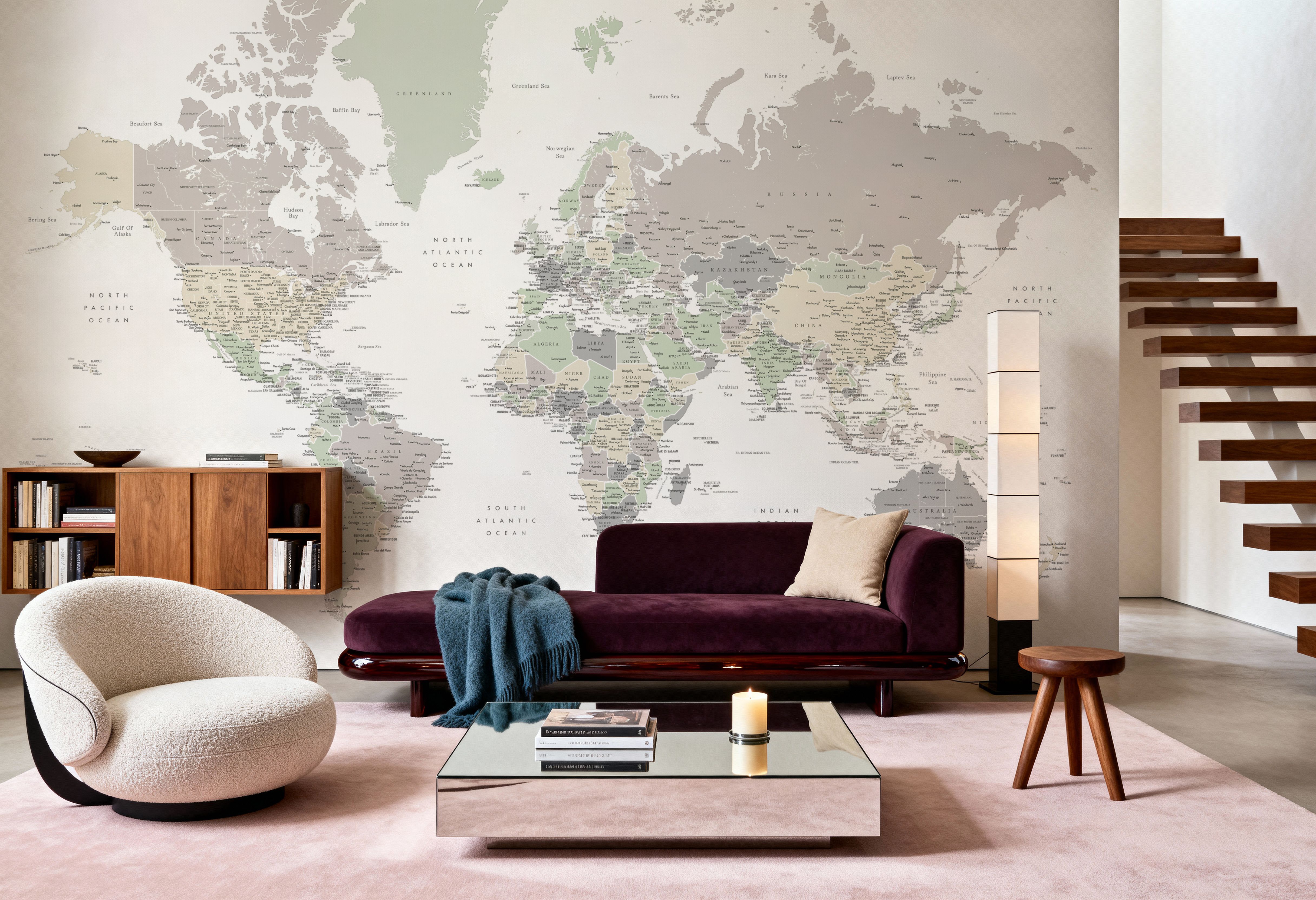 World Map Cities - Anouk