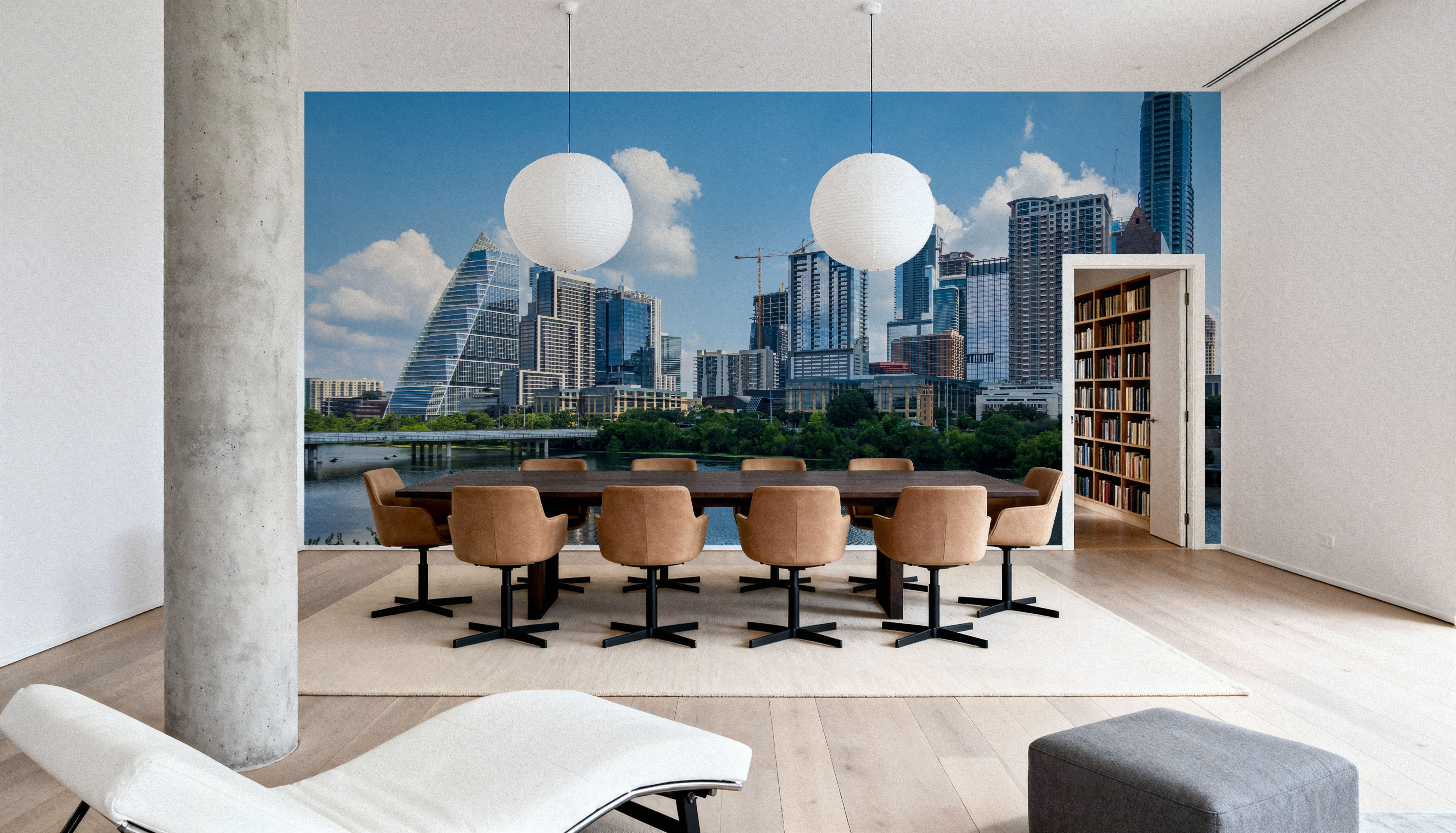 Skyline Reflections, Wallpaper