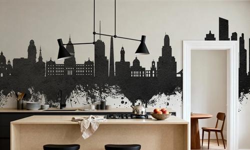 Buenos Aires Argentina Skyline Black & White