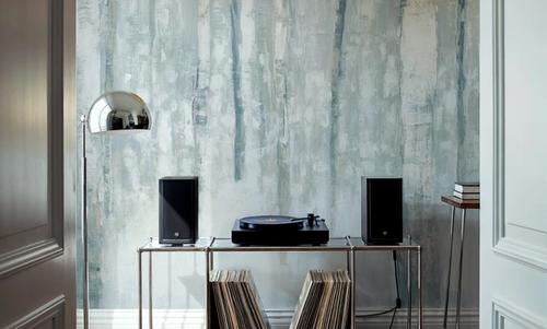 Birches in Winter Blue Gray