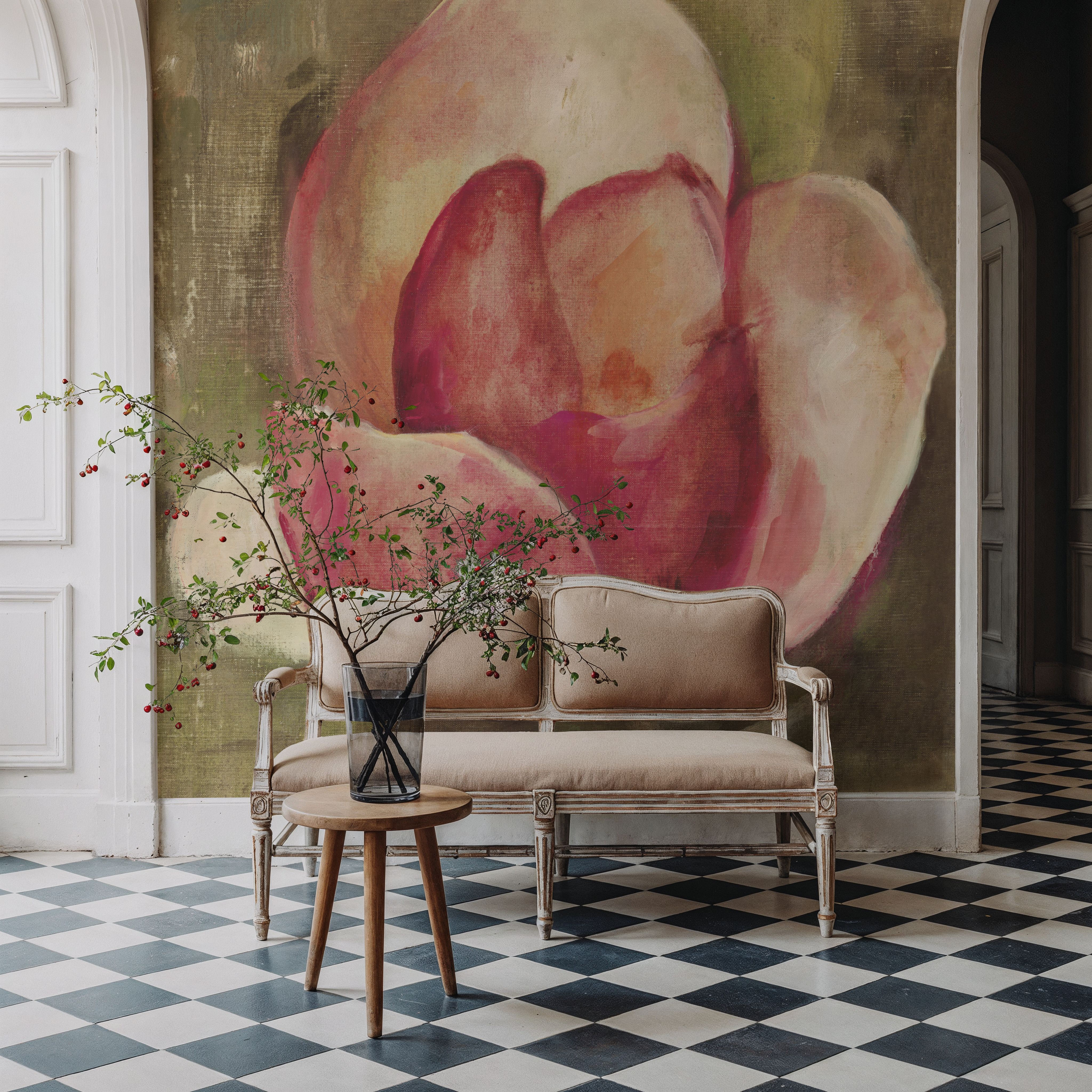 Pink Blossom on Canvas