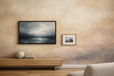 Wallpaper and artwork: how to make room for both