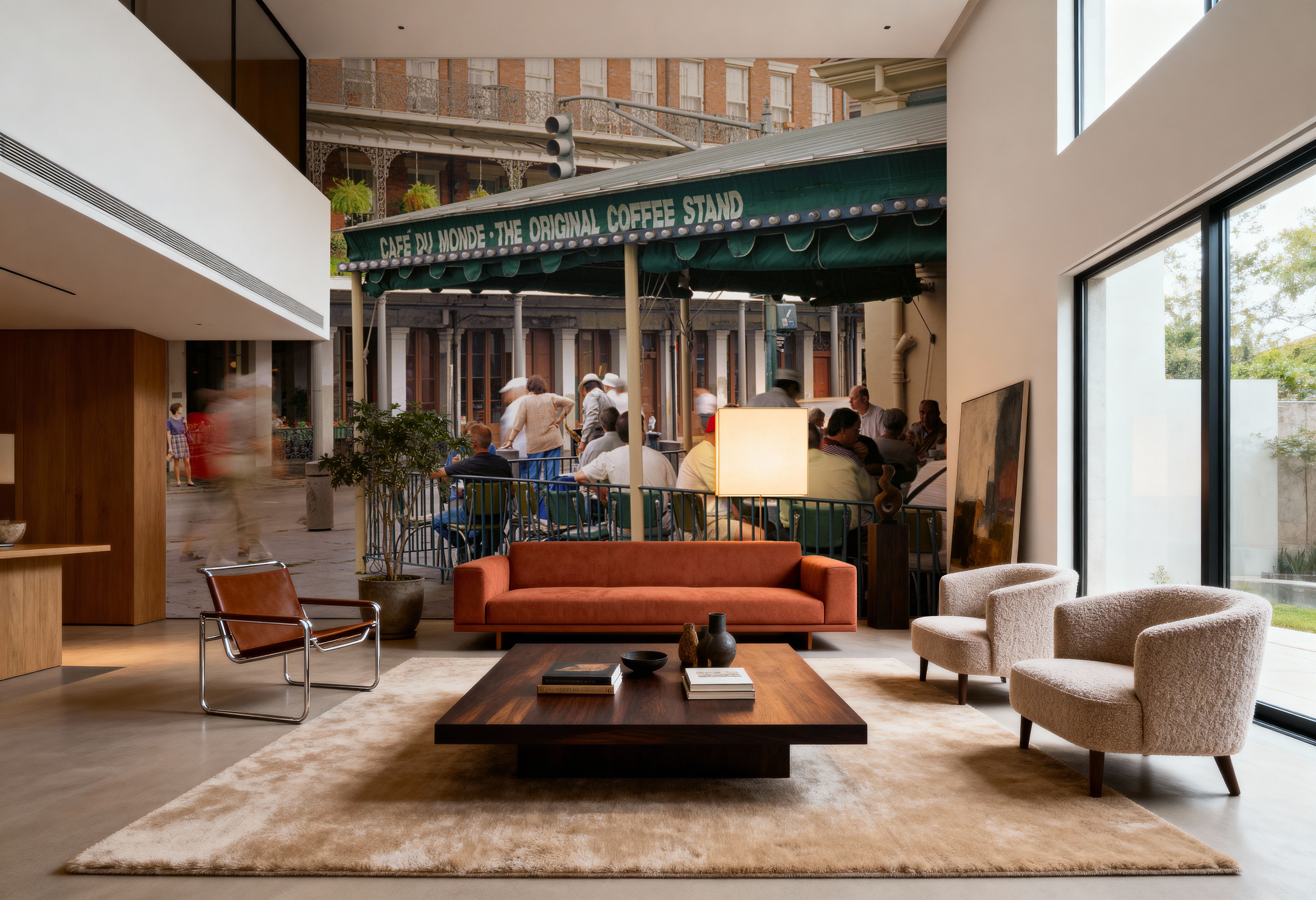 New Orleans Café Scene, Wallpaper