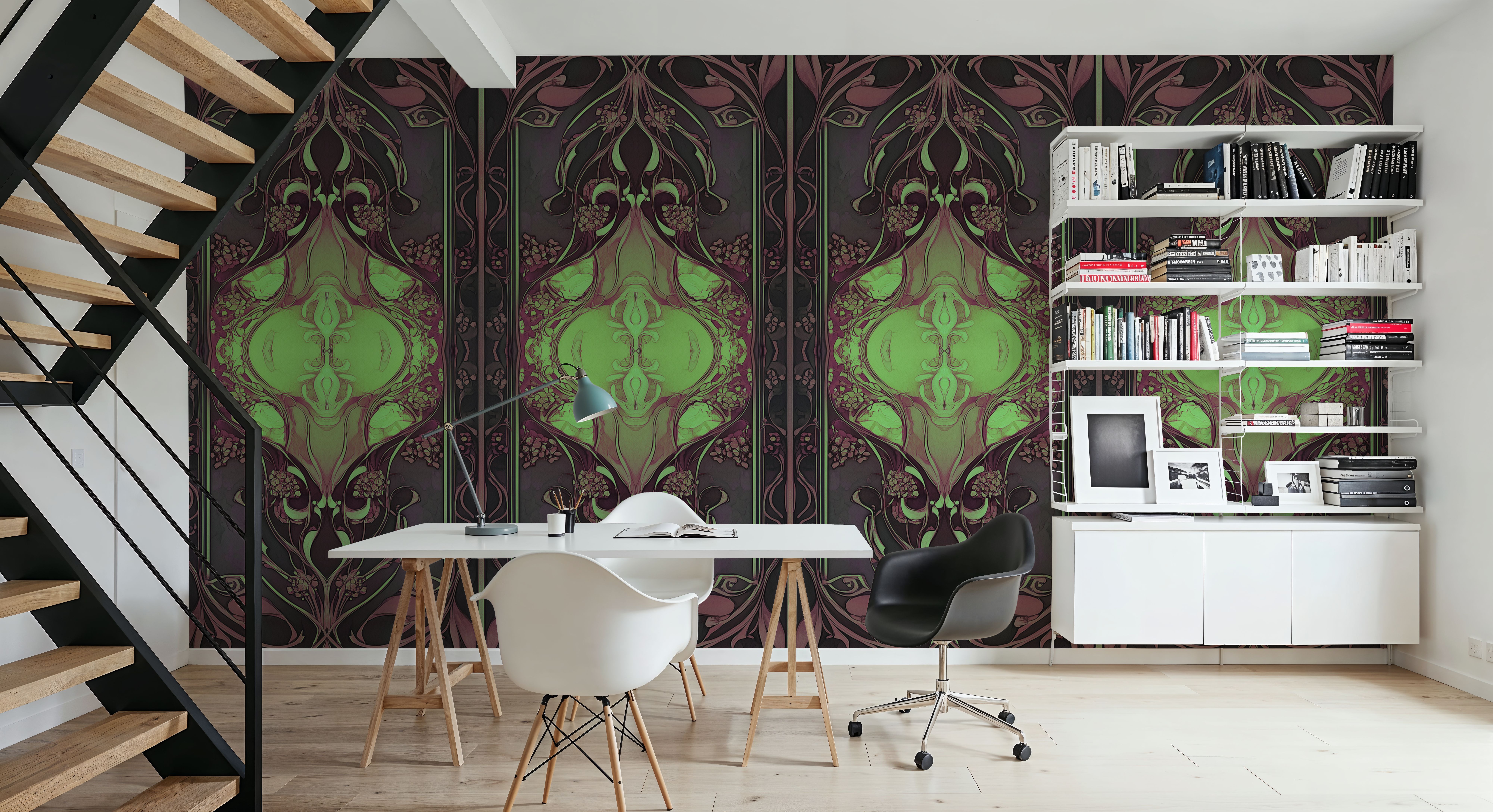 Art Noveau I Pinkgreen