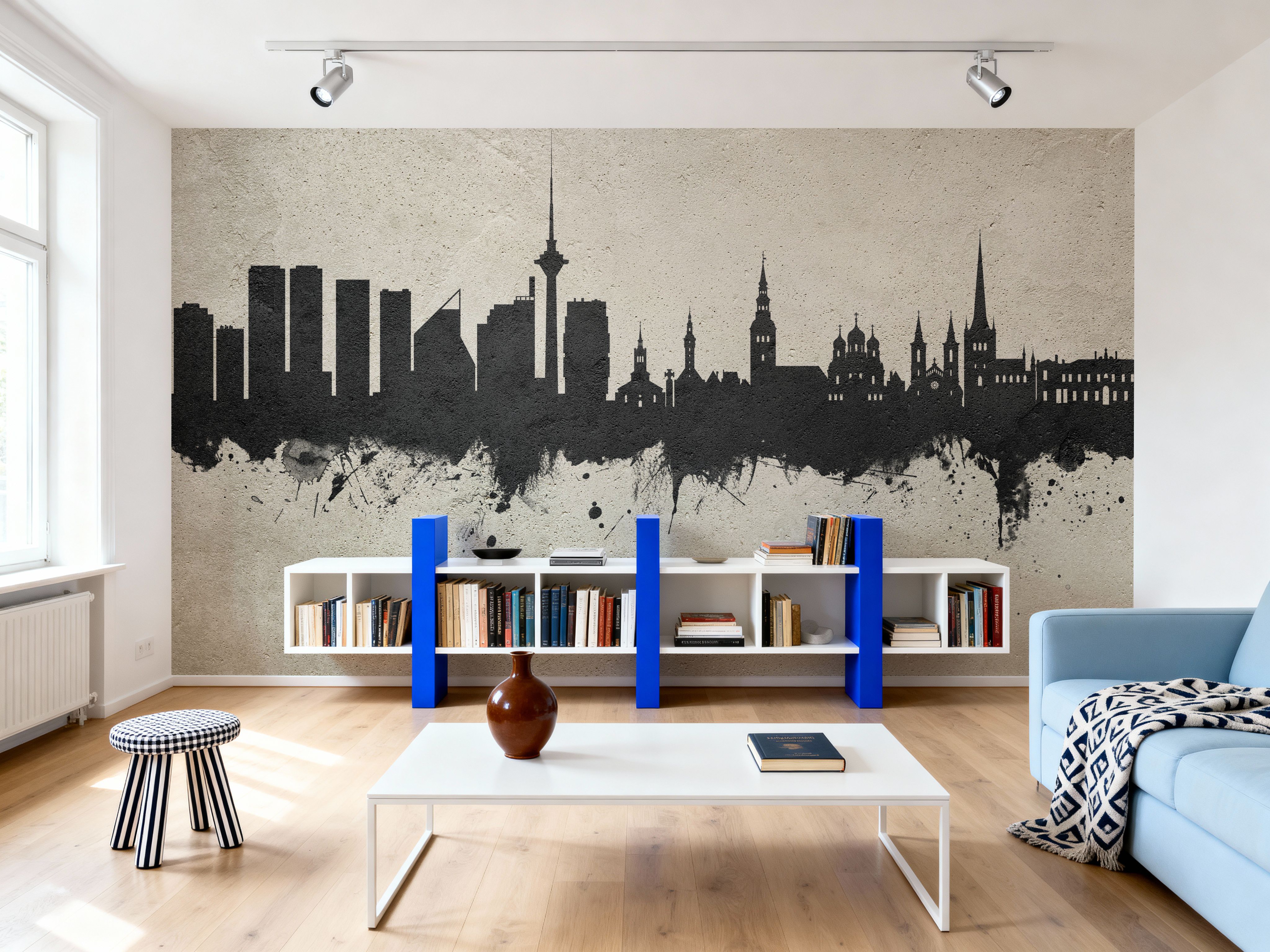 Tallinn Estonia Skyline Concrete