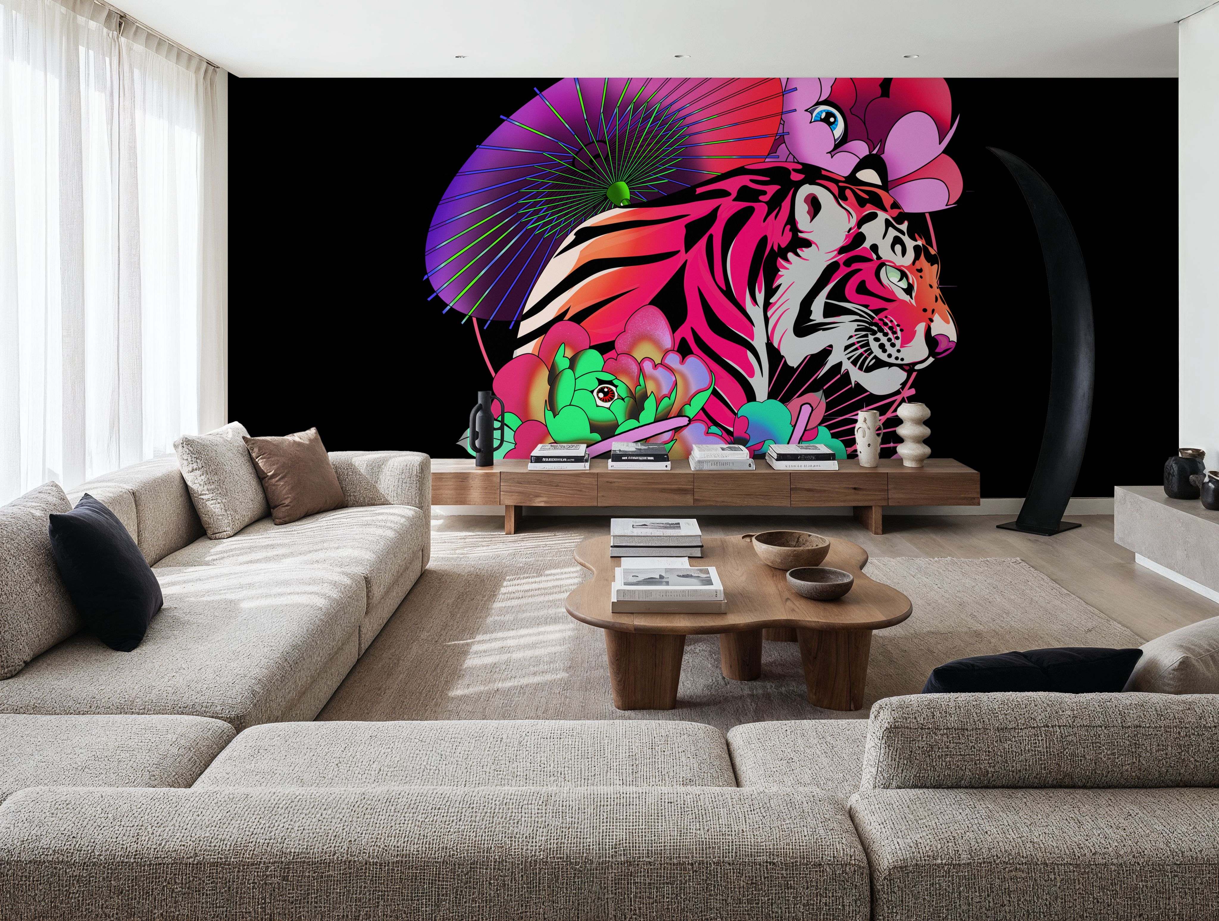 Fearless Tiger, Wallpaper