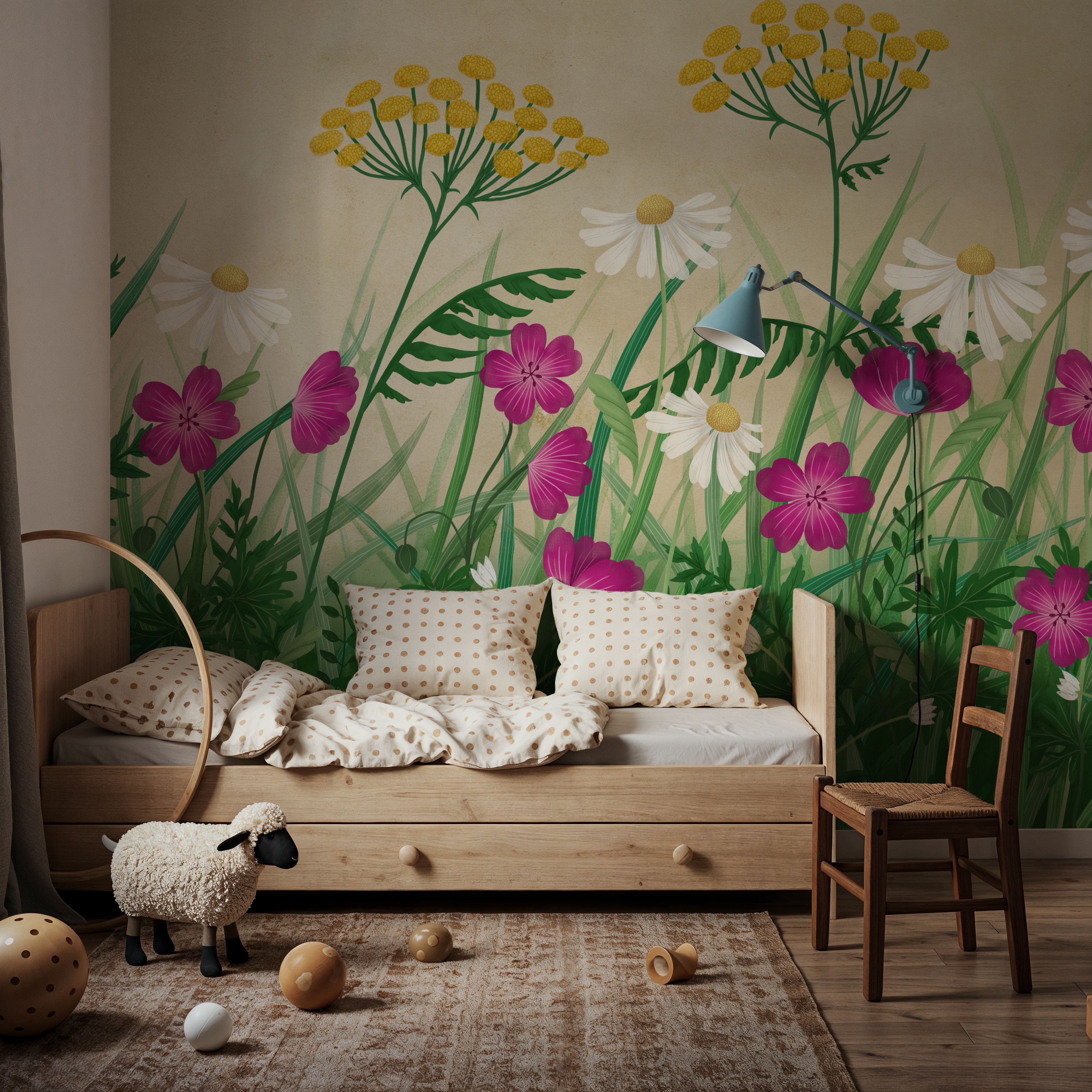Geranium Meadow, Beige