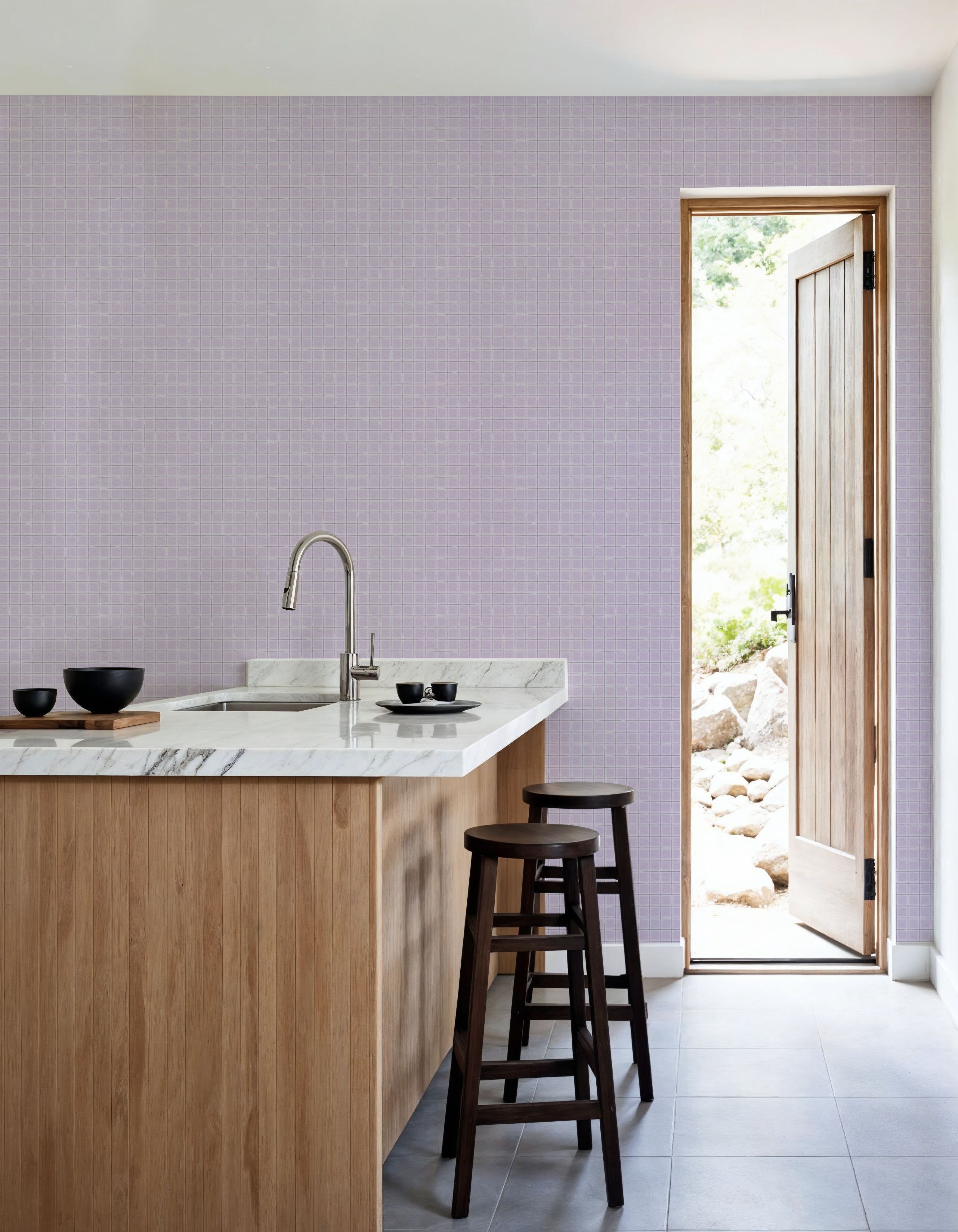 Weathered Checks, Lavender