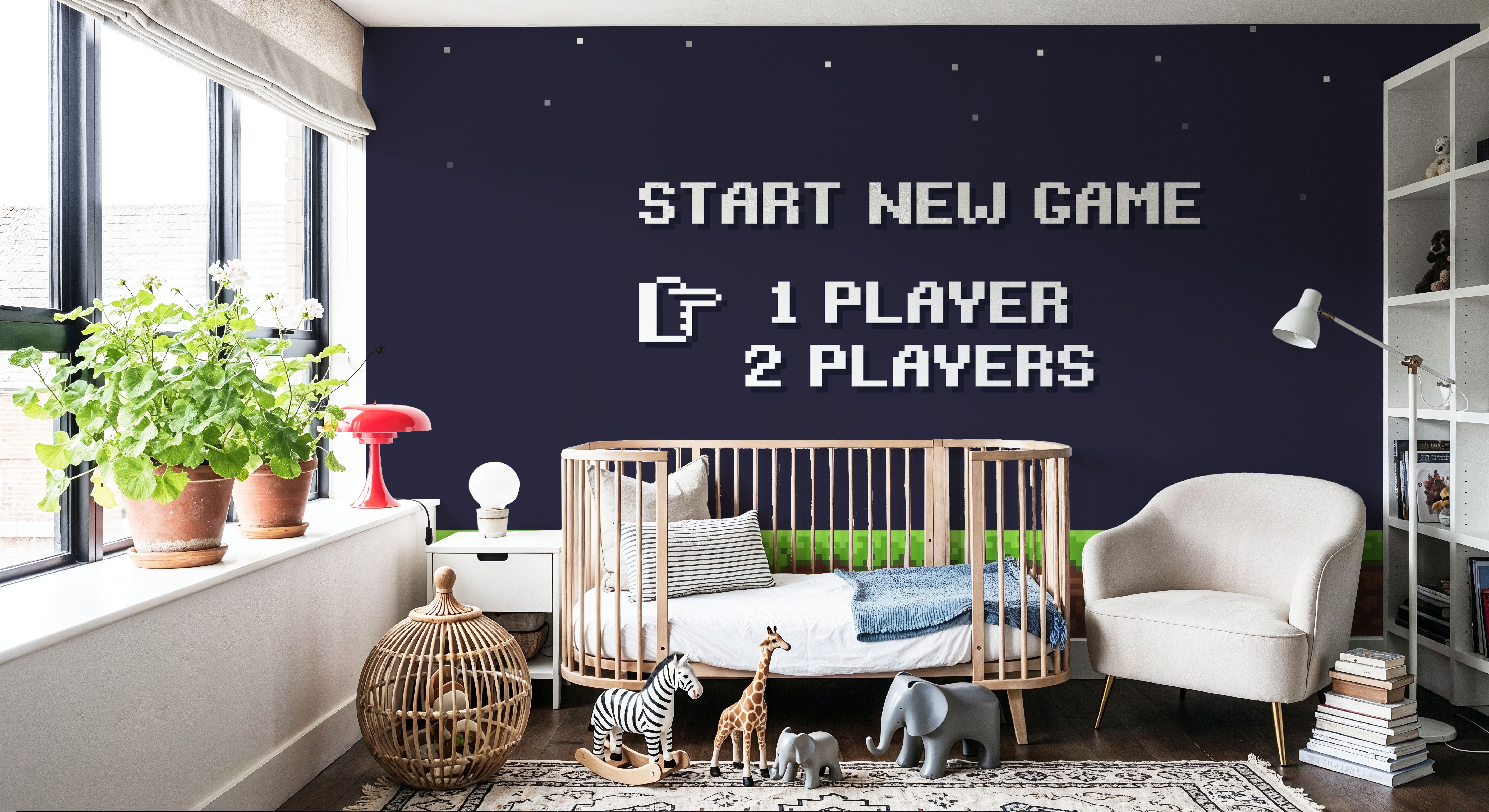 Start New Game, Behang