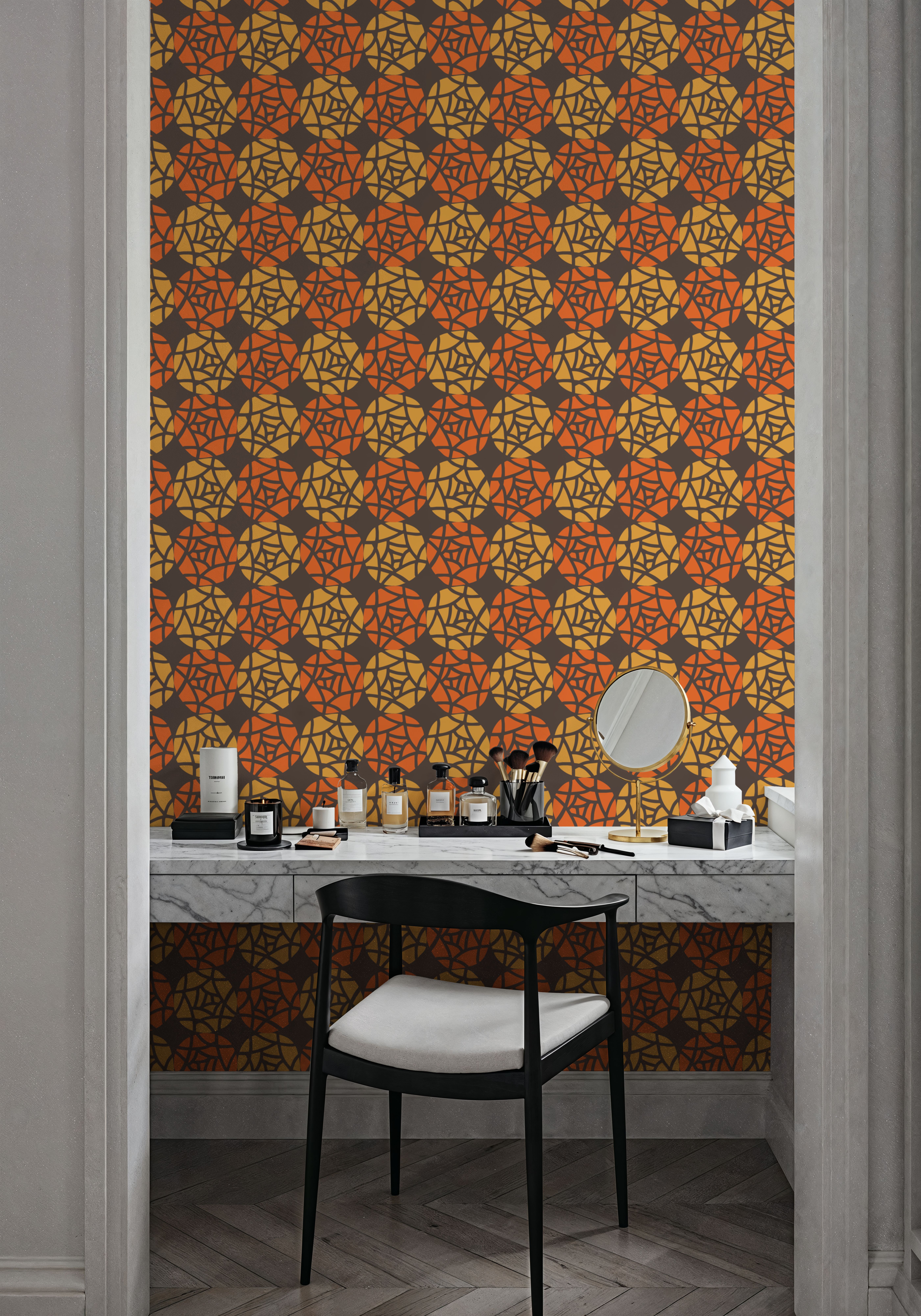 New Harvest Twirls Big, Behang