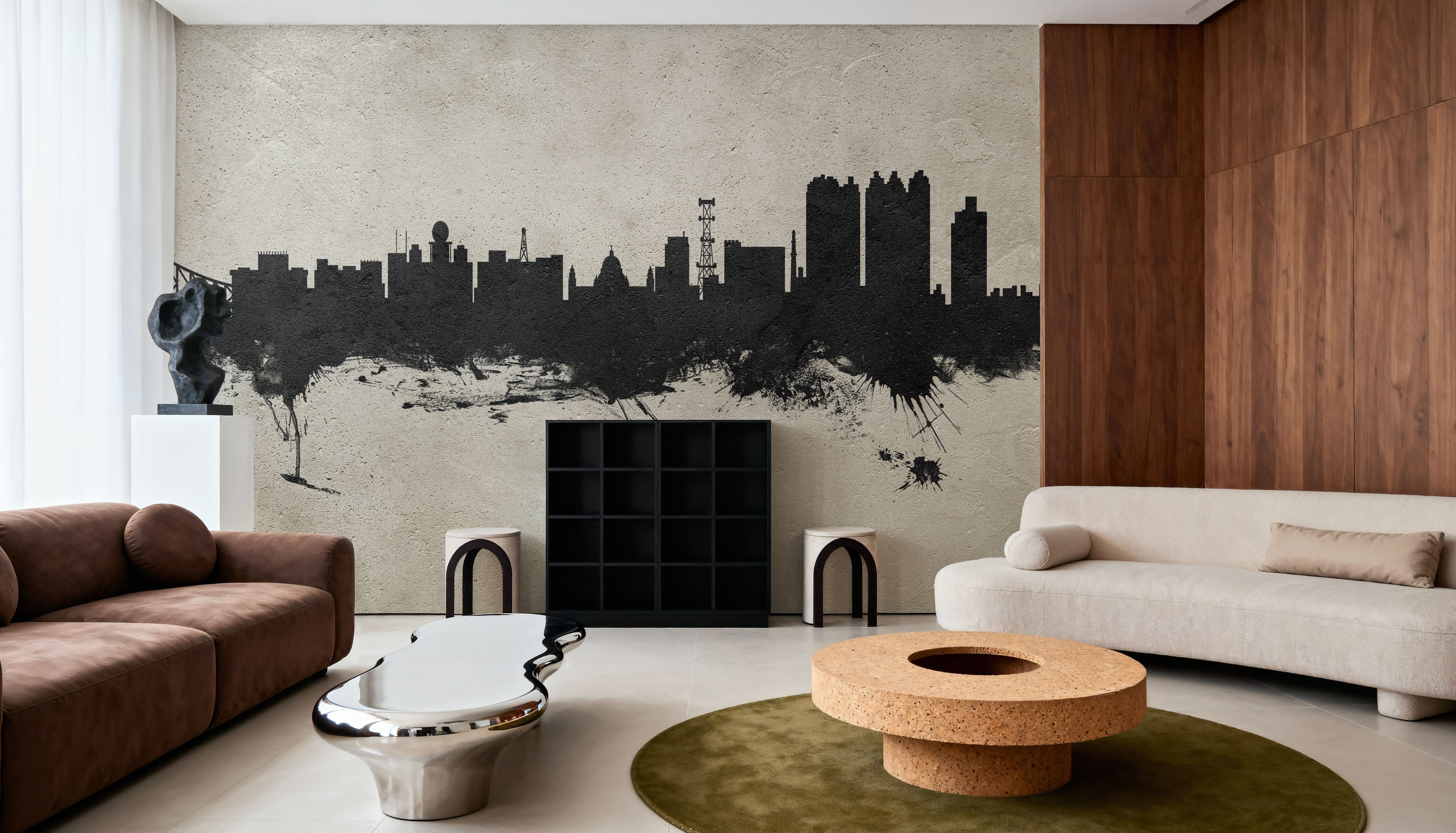 Kolkata (Calcutta) India Skyline Concrete