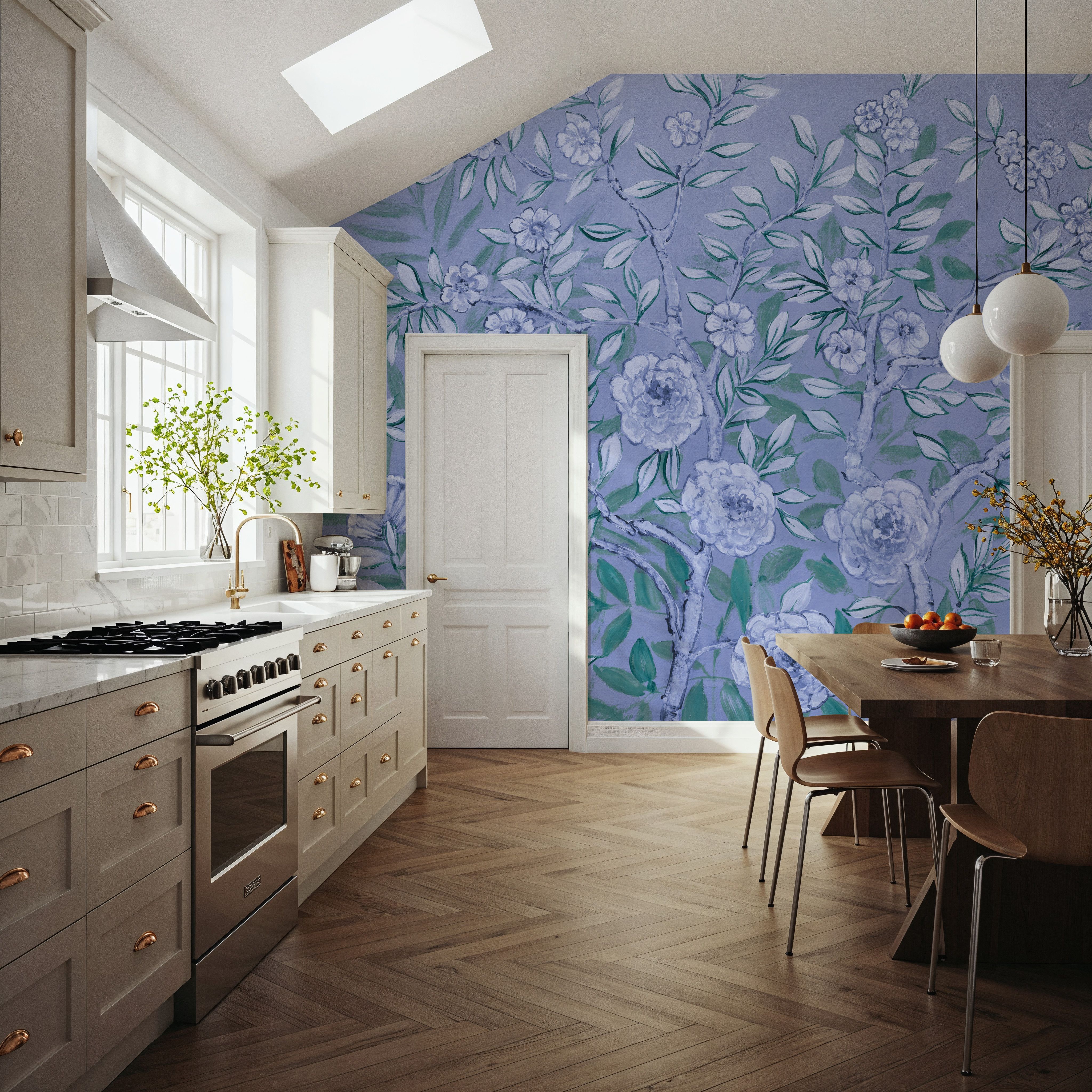 French Garden Blue Green