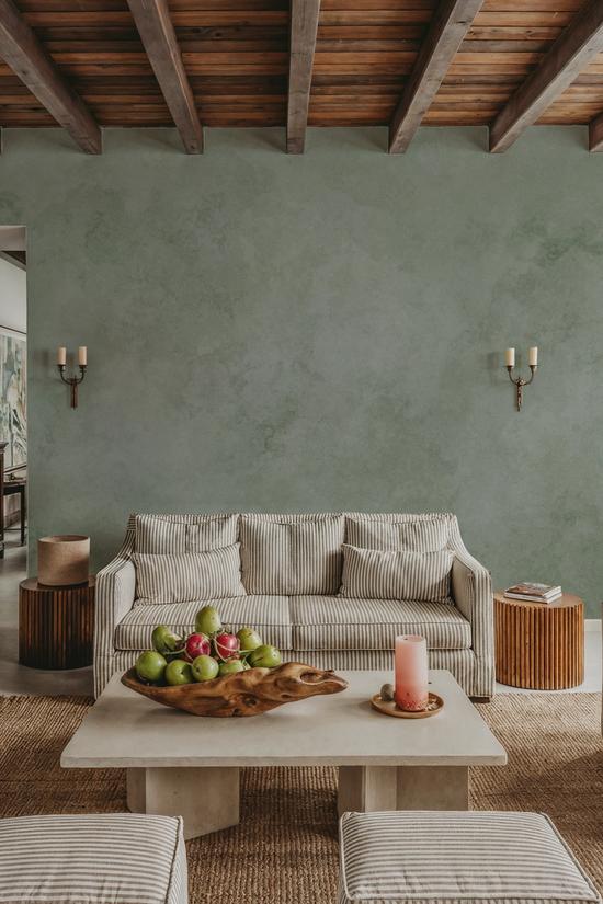 Subtle Plaster Wall, Light Green