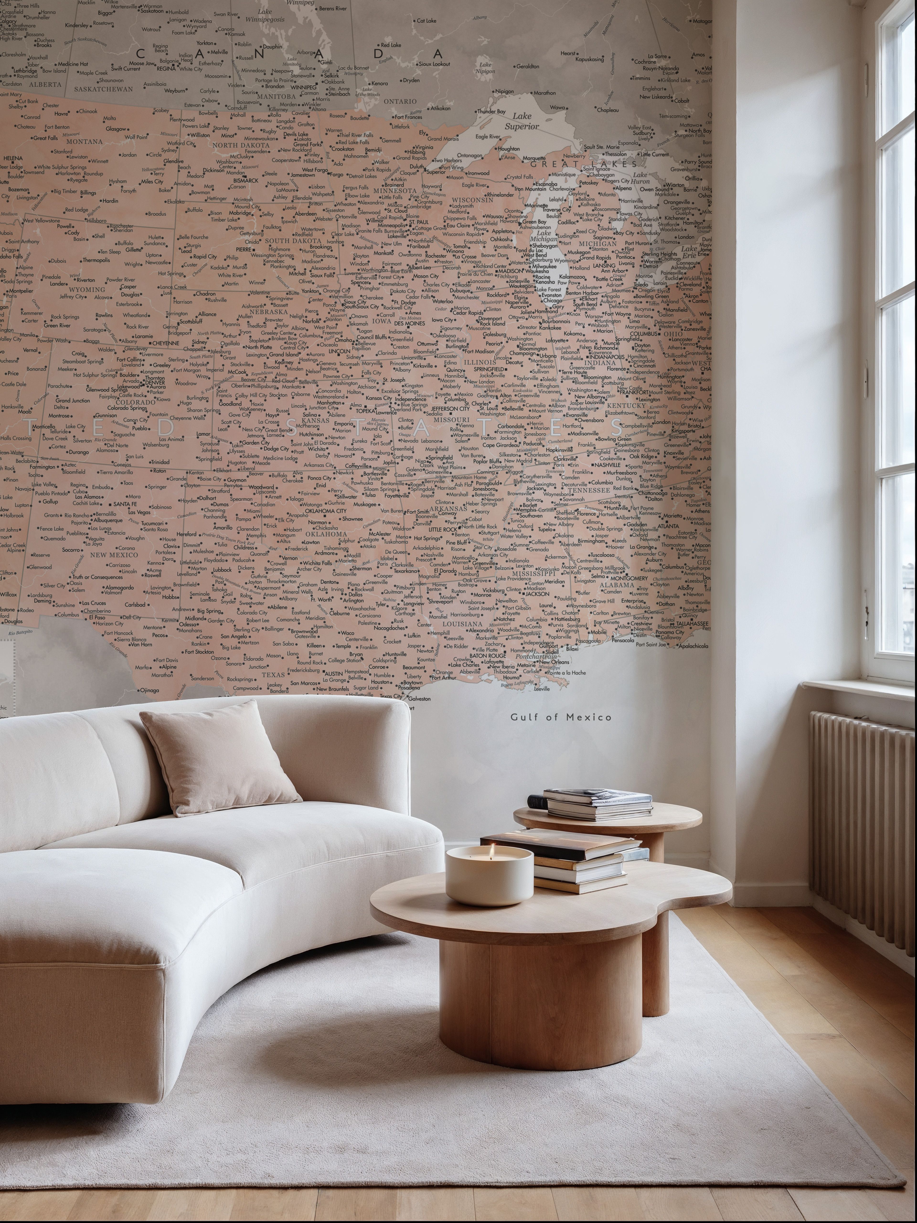 US Map Detailed - Lynette
