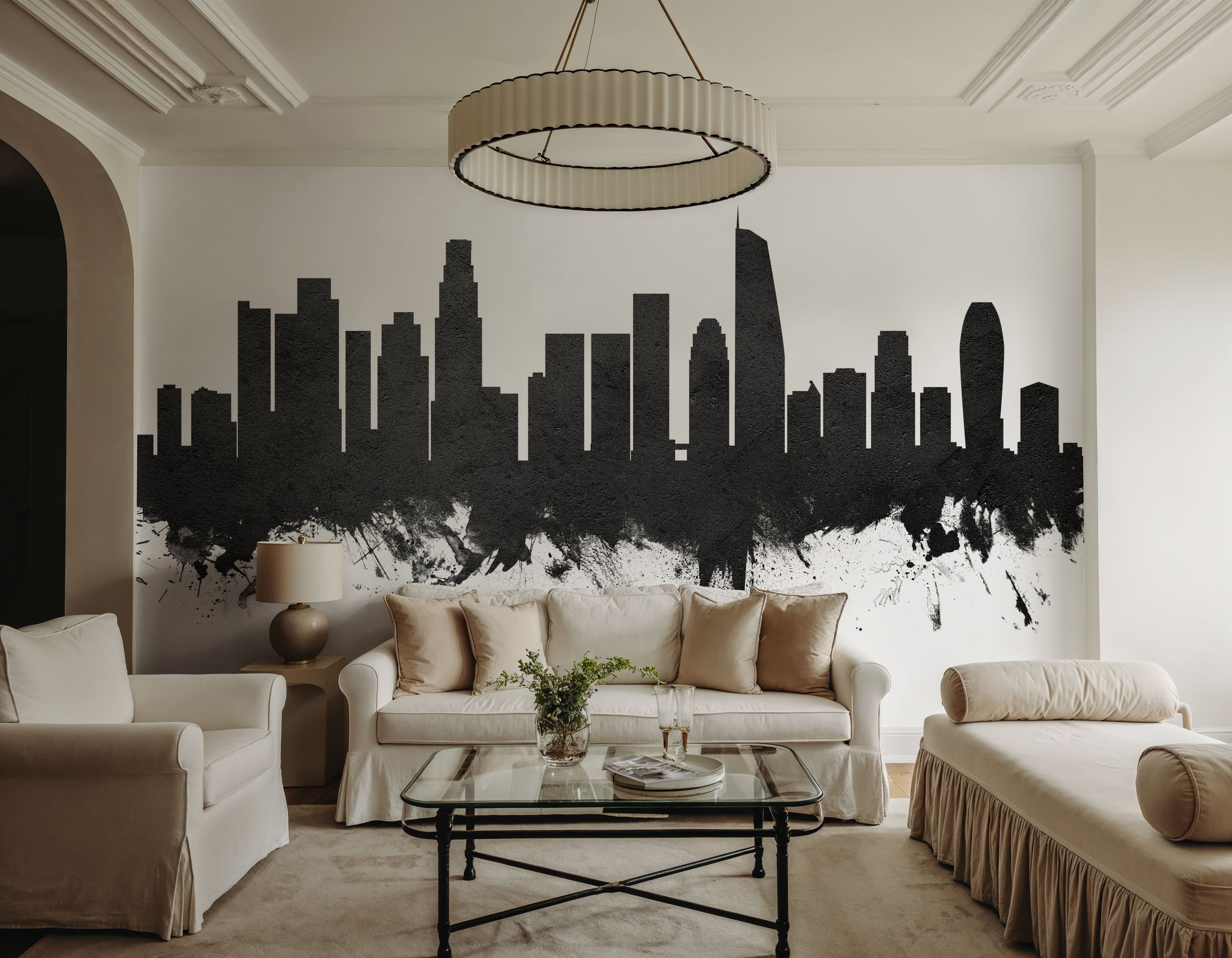 Los Angeles Skyline Black & White