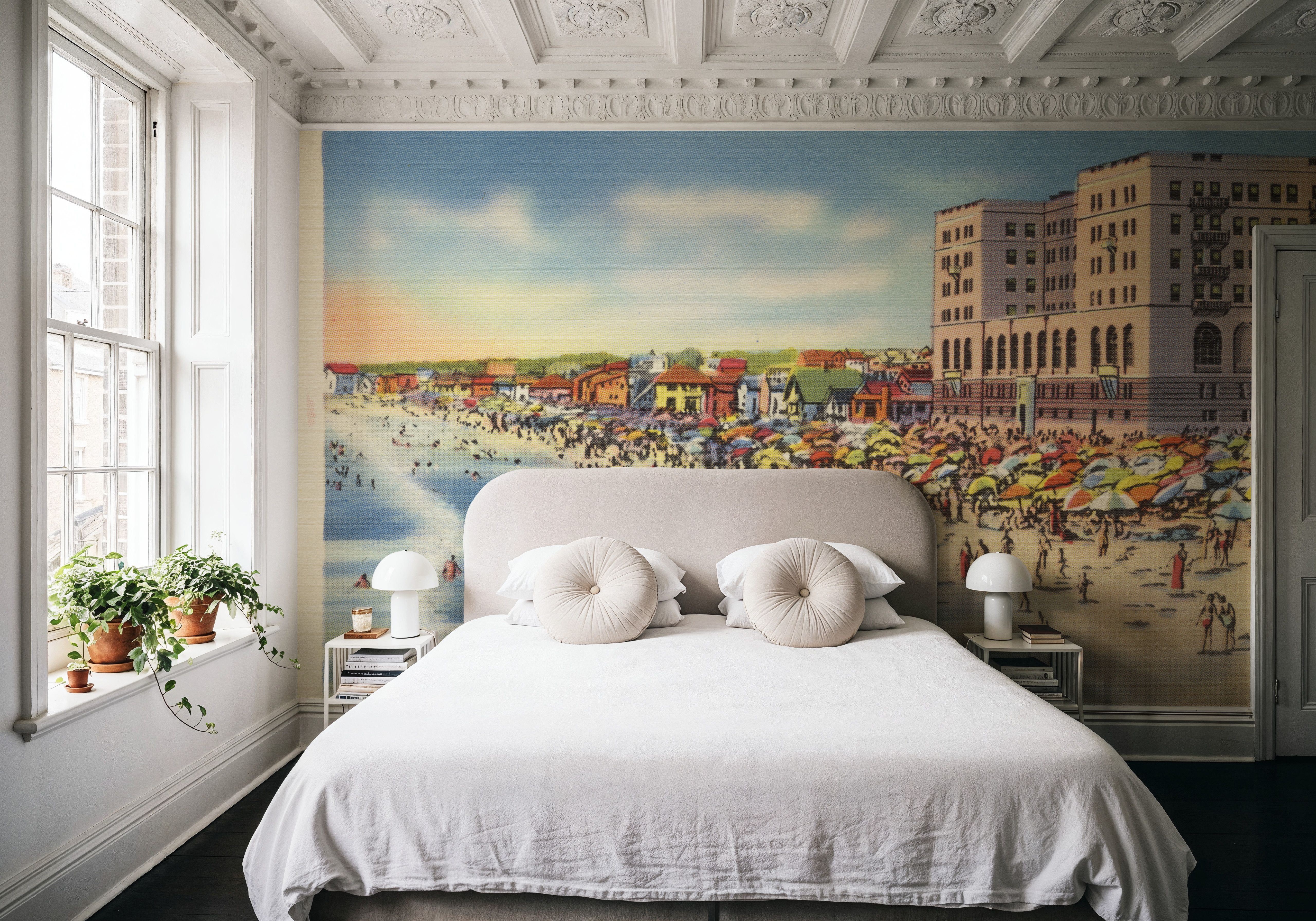 Greetings from Hermosa Biltmore Hotel - Screenprint Postcard