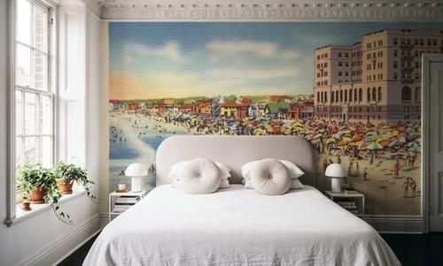 Greetings from Hermosa Biltmore Hotel - Screenprint Postcard