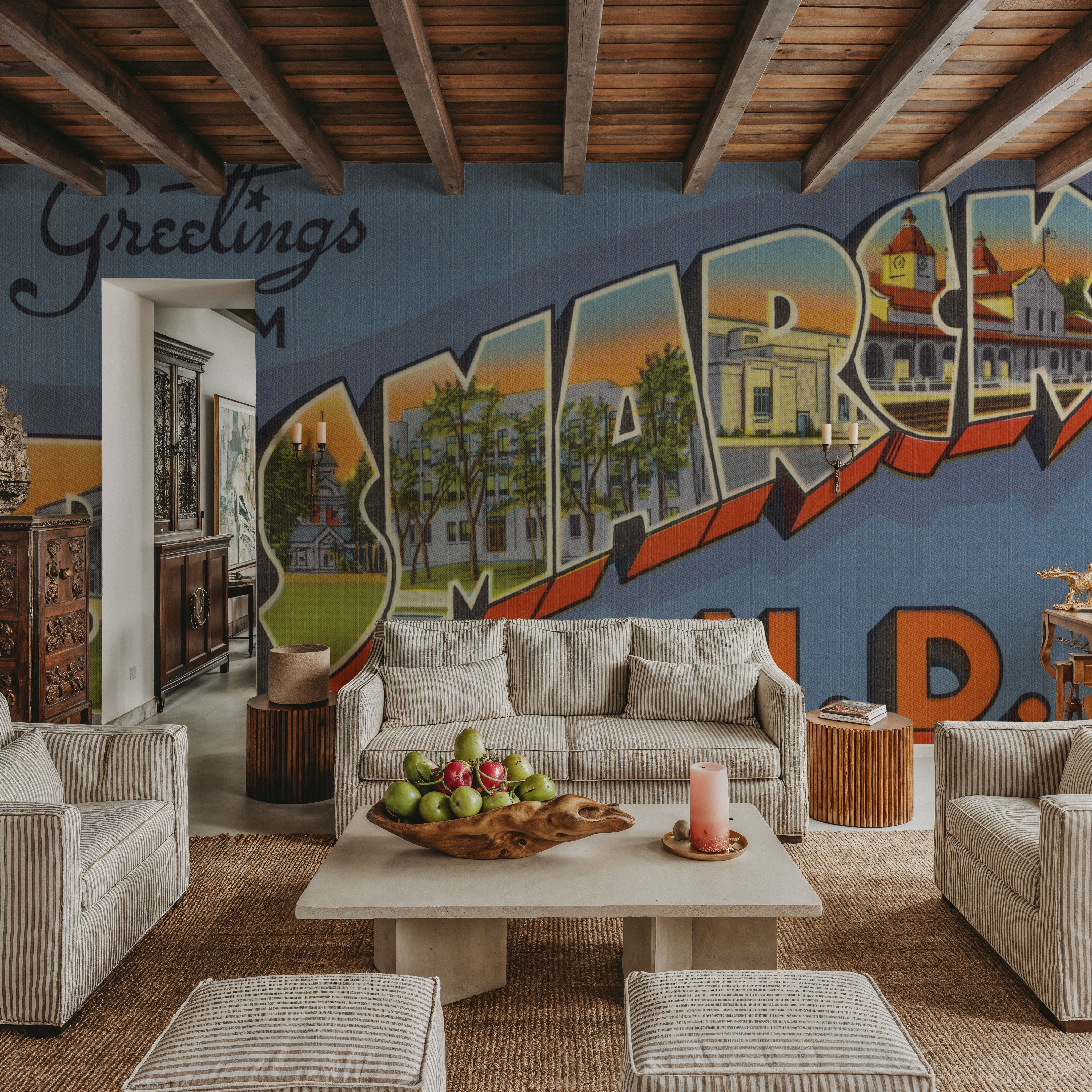 Greetings from Bismarck - Screenprint Postcard