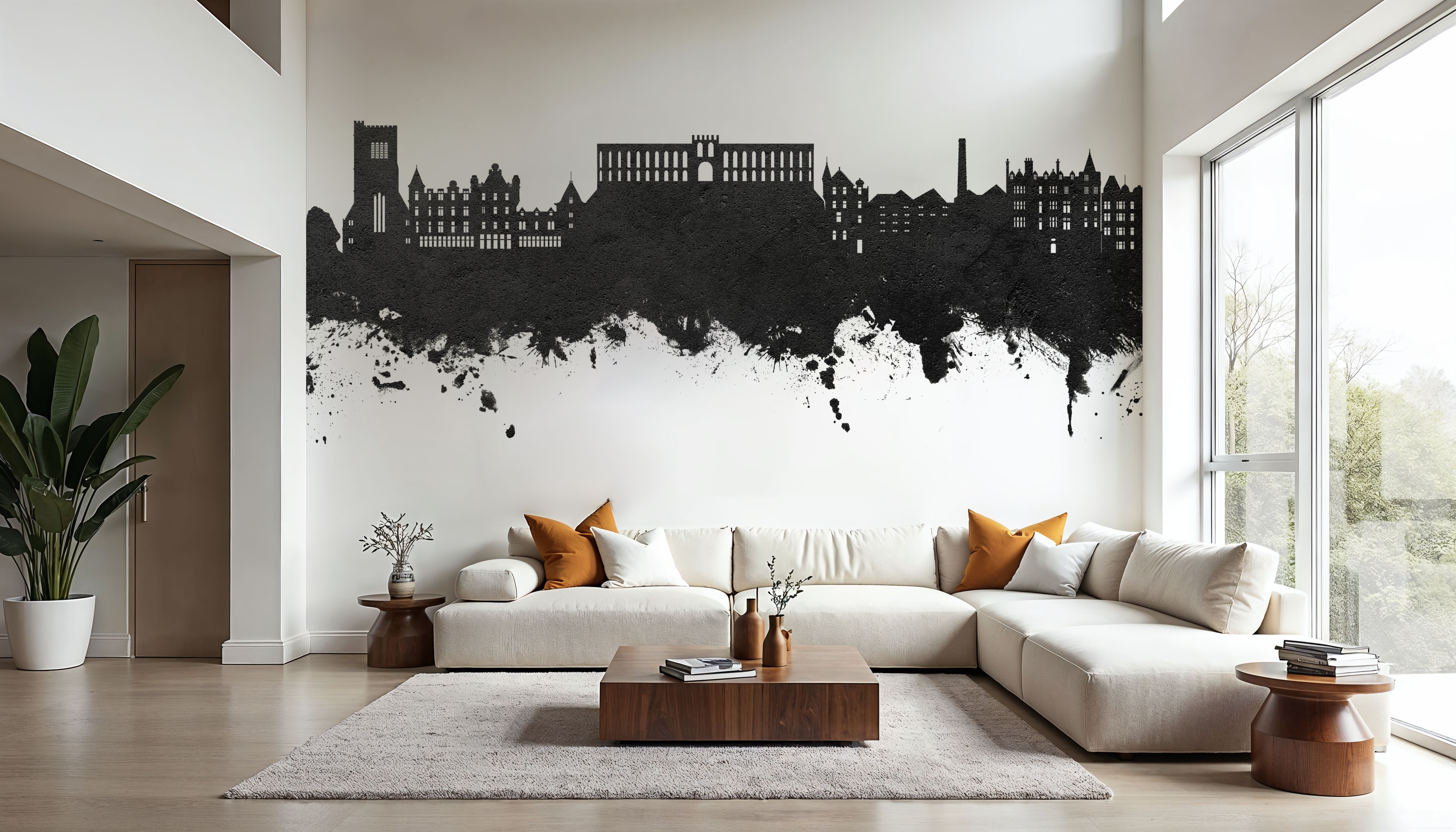 Oban Scotland Skyline Black & White