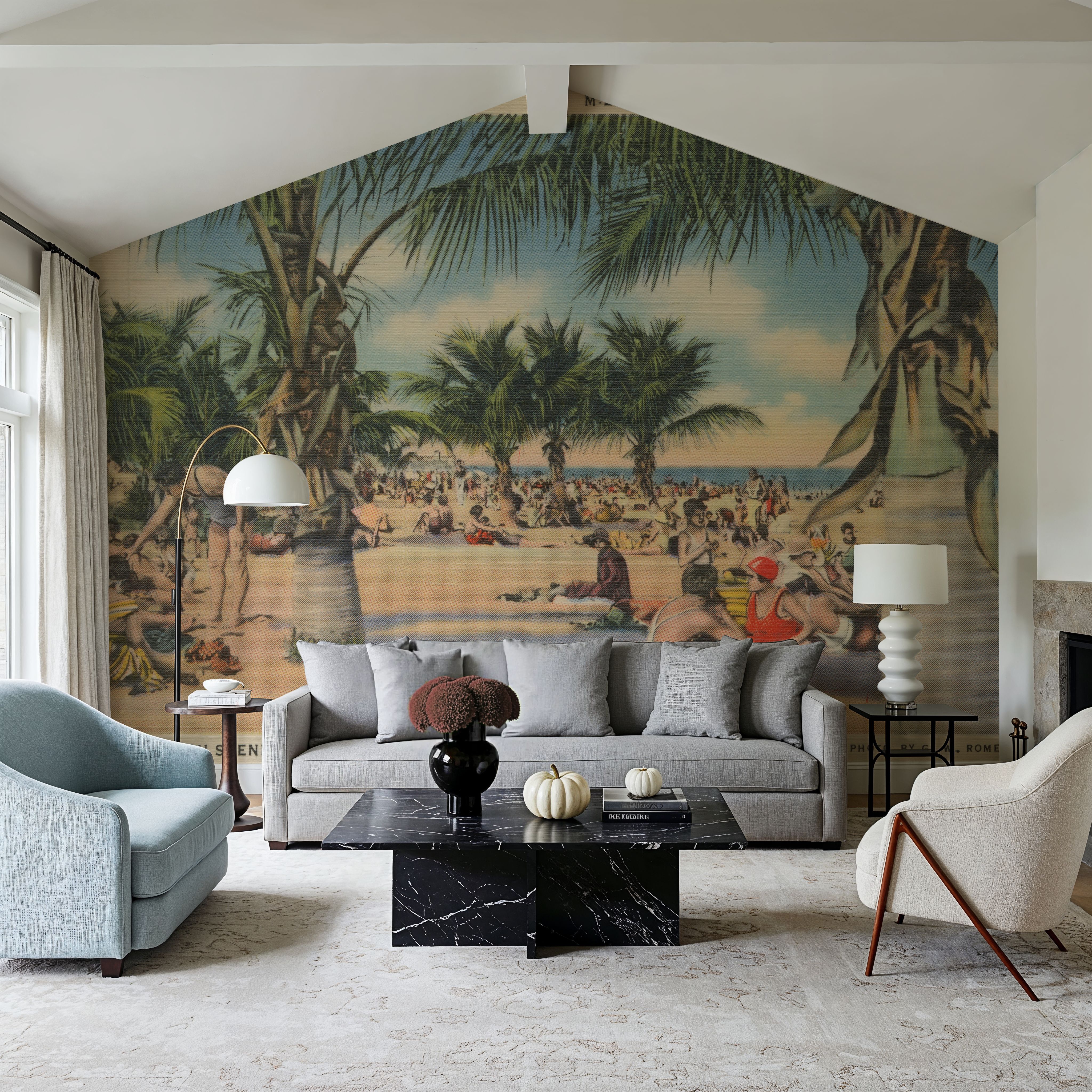 Miami Beach Postcard - Screenprint