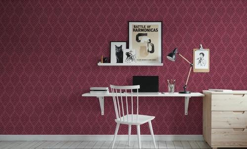 Bohemian Leaves Burgundy