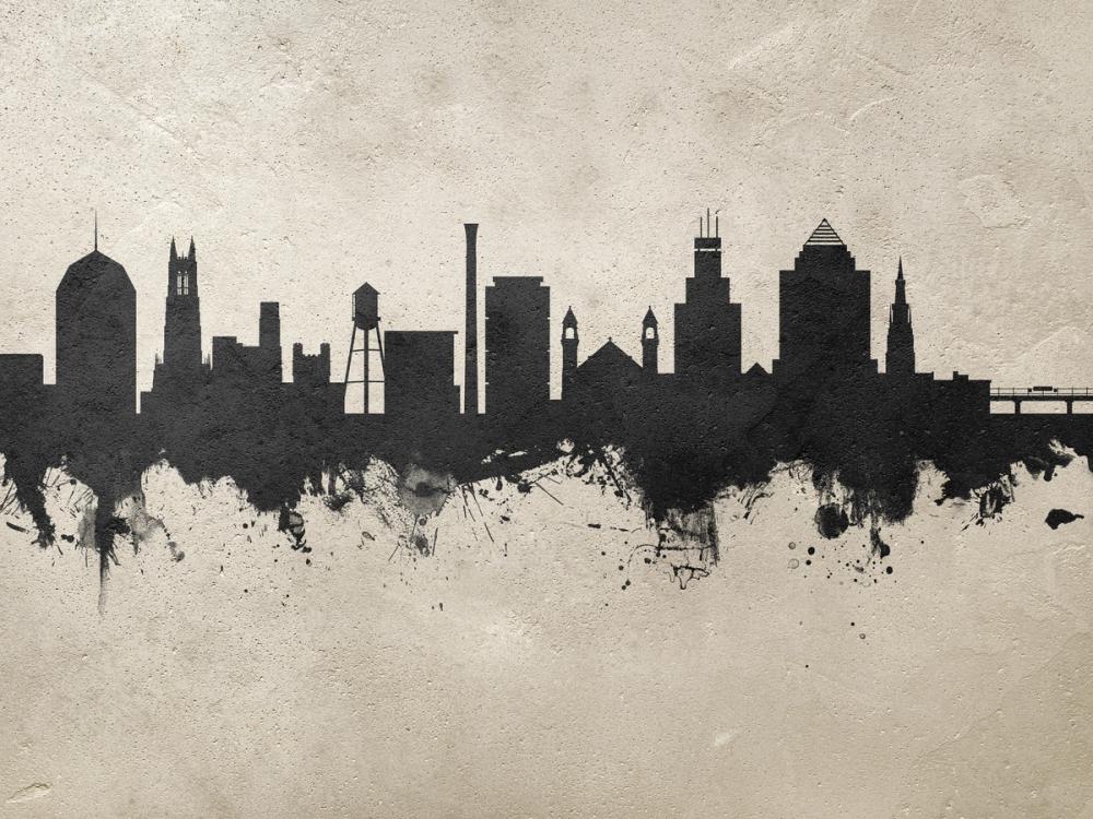 Durham North Carolina Skyline Concrete