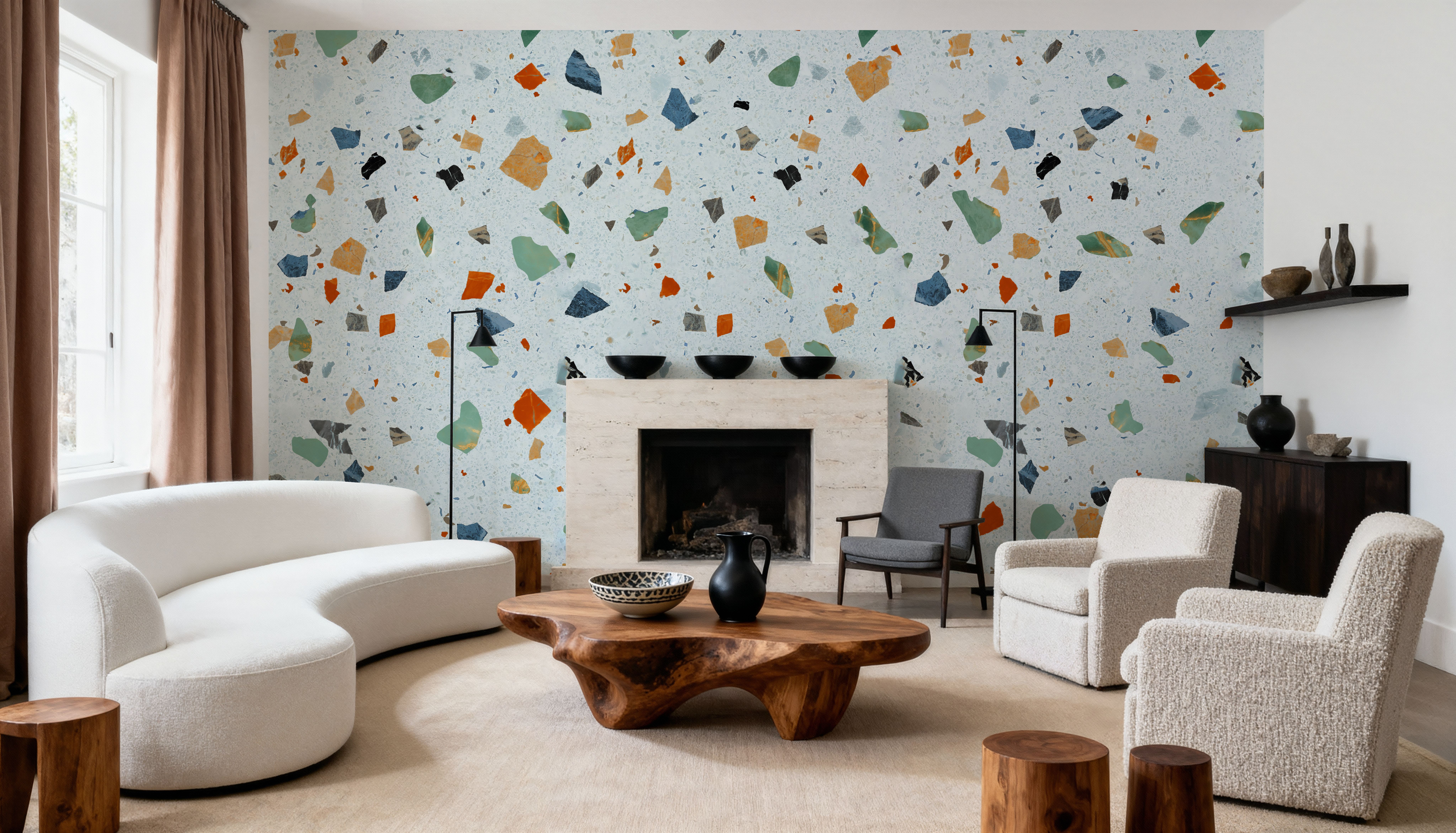 Terrazzo Multi, Ice Blue