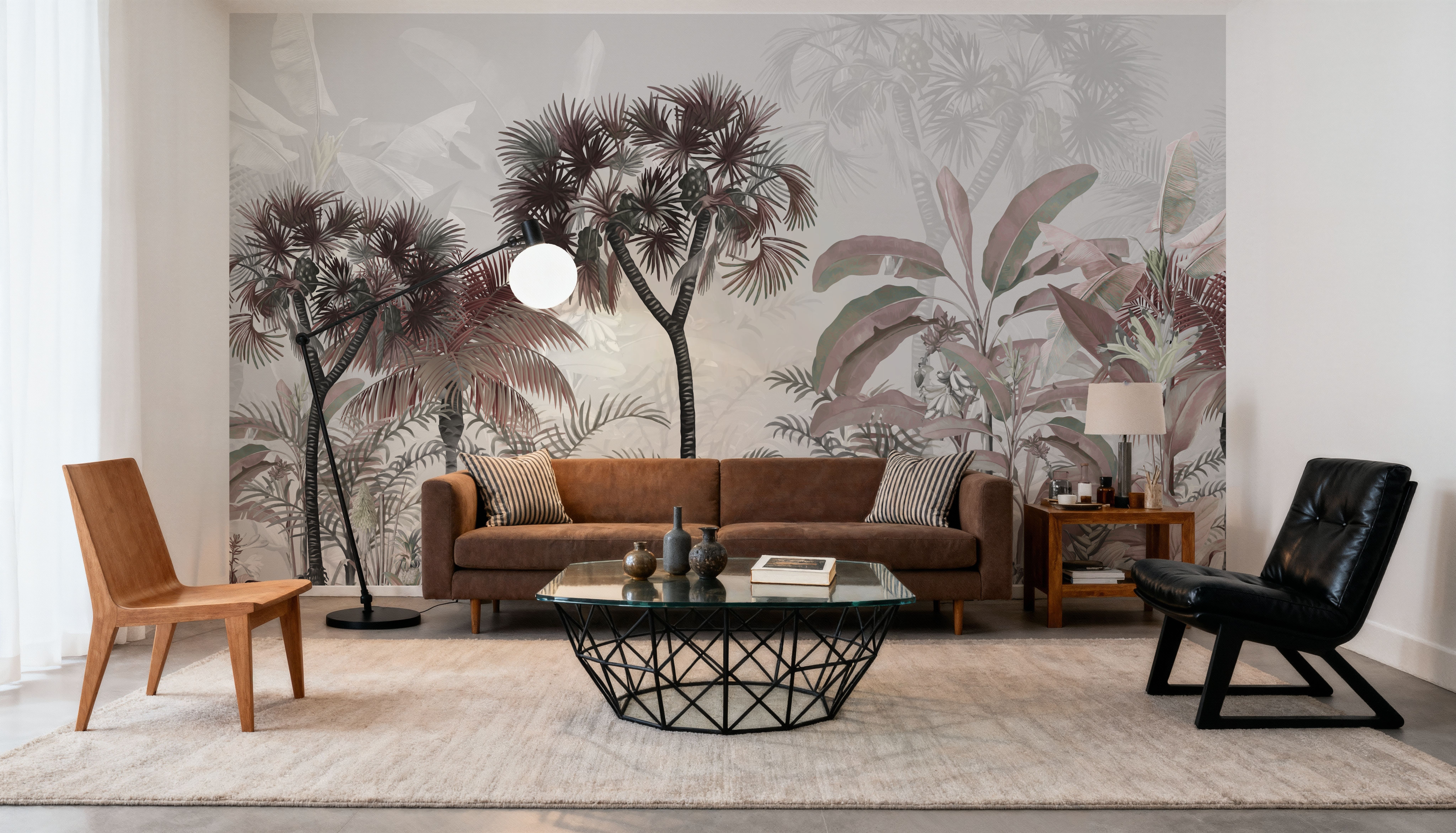 Tropical Forest Strolls Light Blue